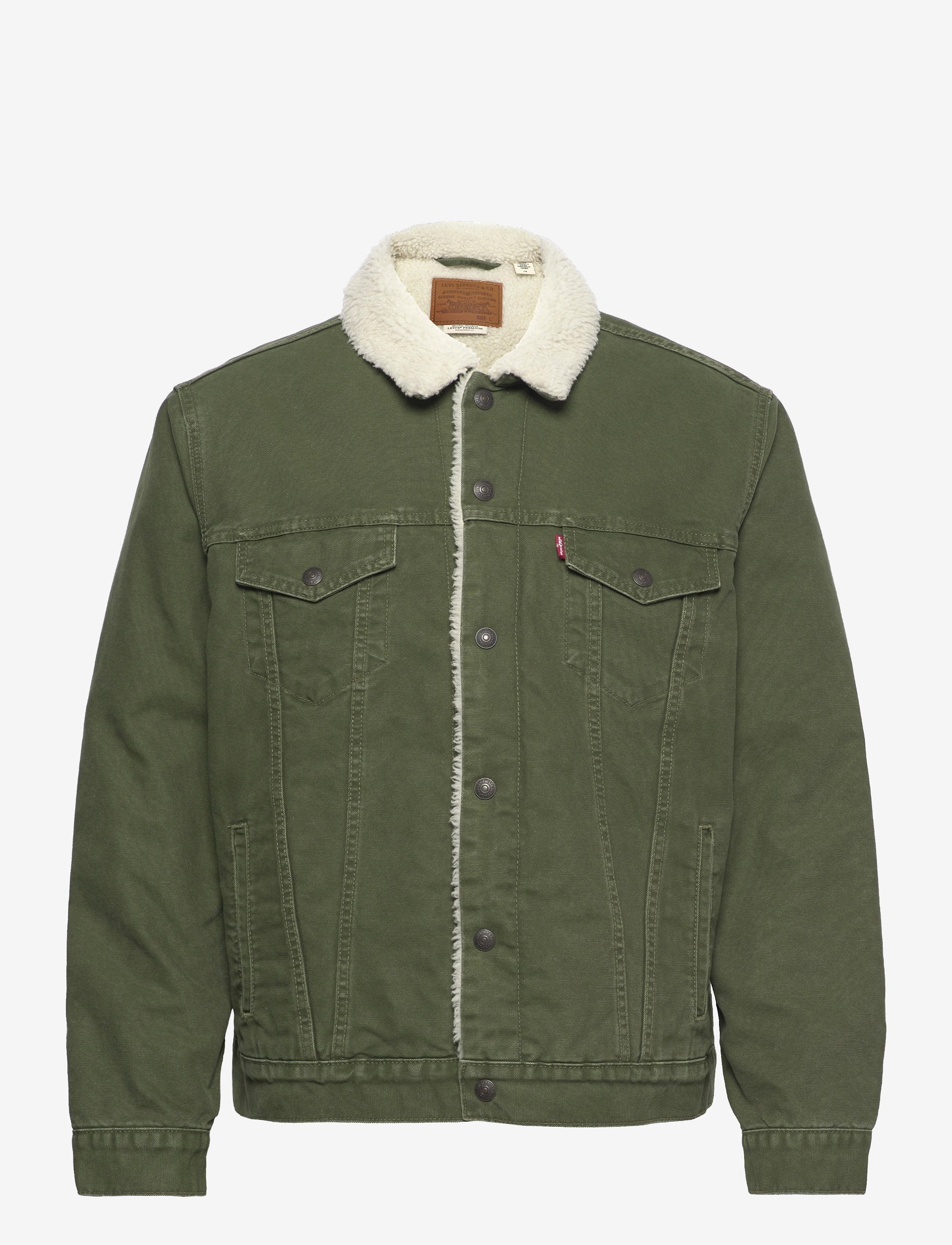 LEVI´S Men - TYPE 3 SHERPA TRUCKER JUST ARO - greens - 0