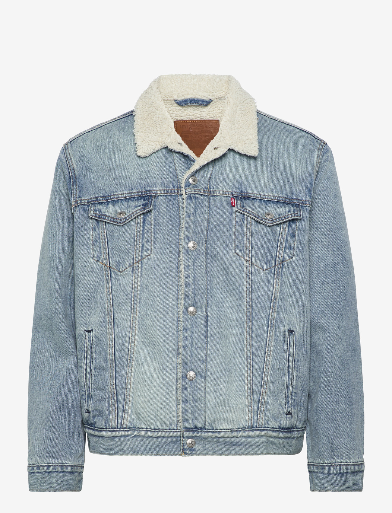 Levi's® - TYPE 3 SHERPA TRUCKER KENTUCKY - forede denimjakker - light indigo - worn in - 1