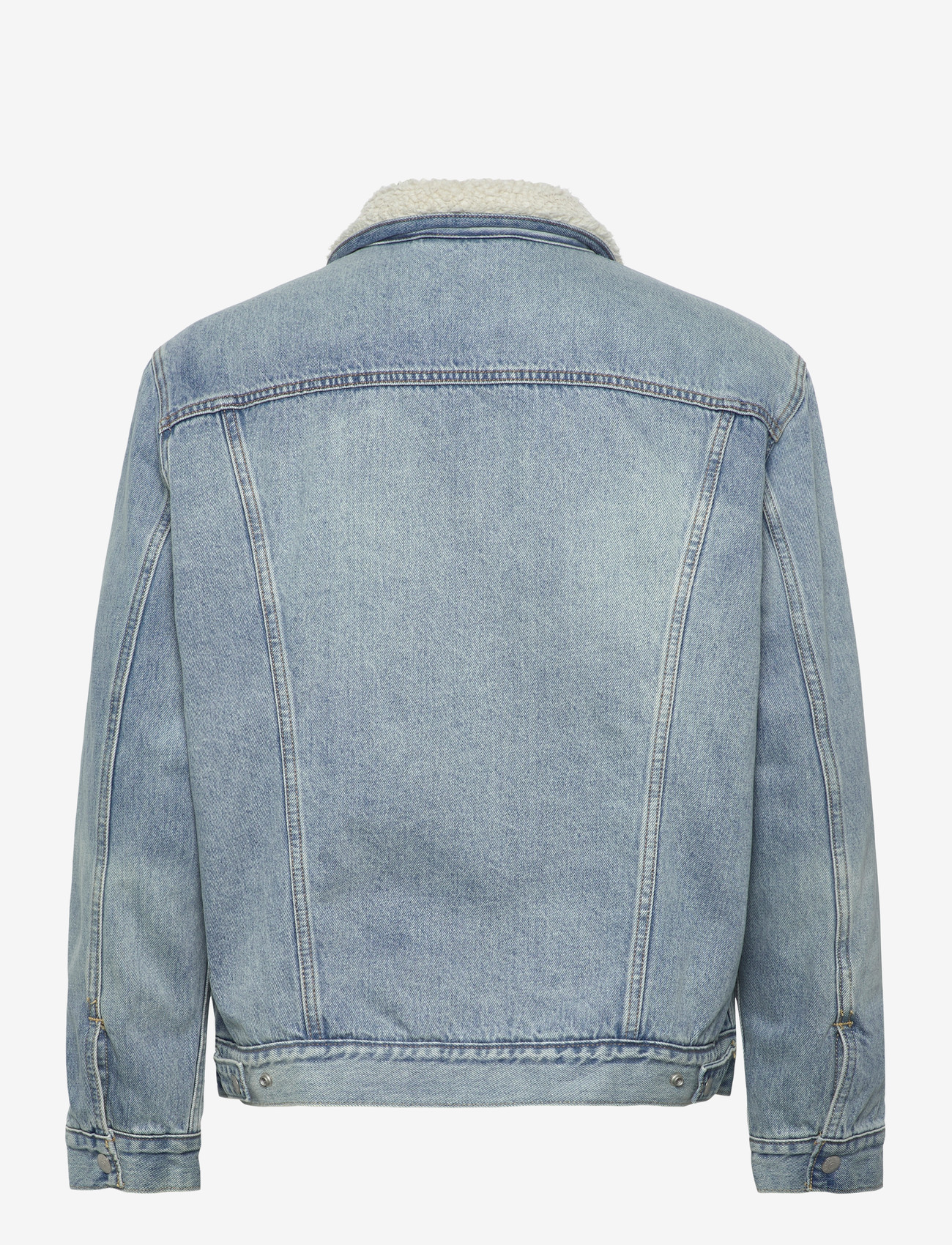 Levi's® - TYPE 3 SHERPA TRUCKER KENTUCKY - forede denimjakker - light indigo - worn in - 2