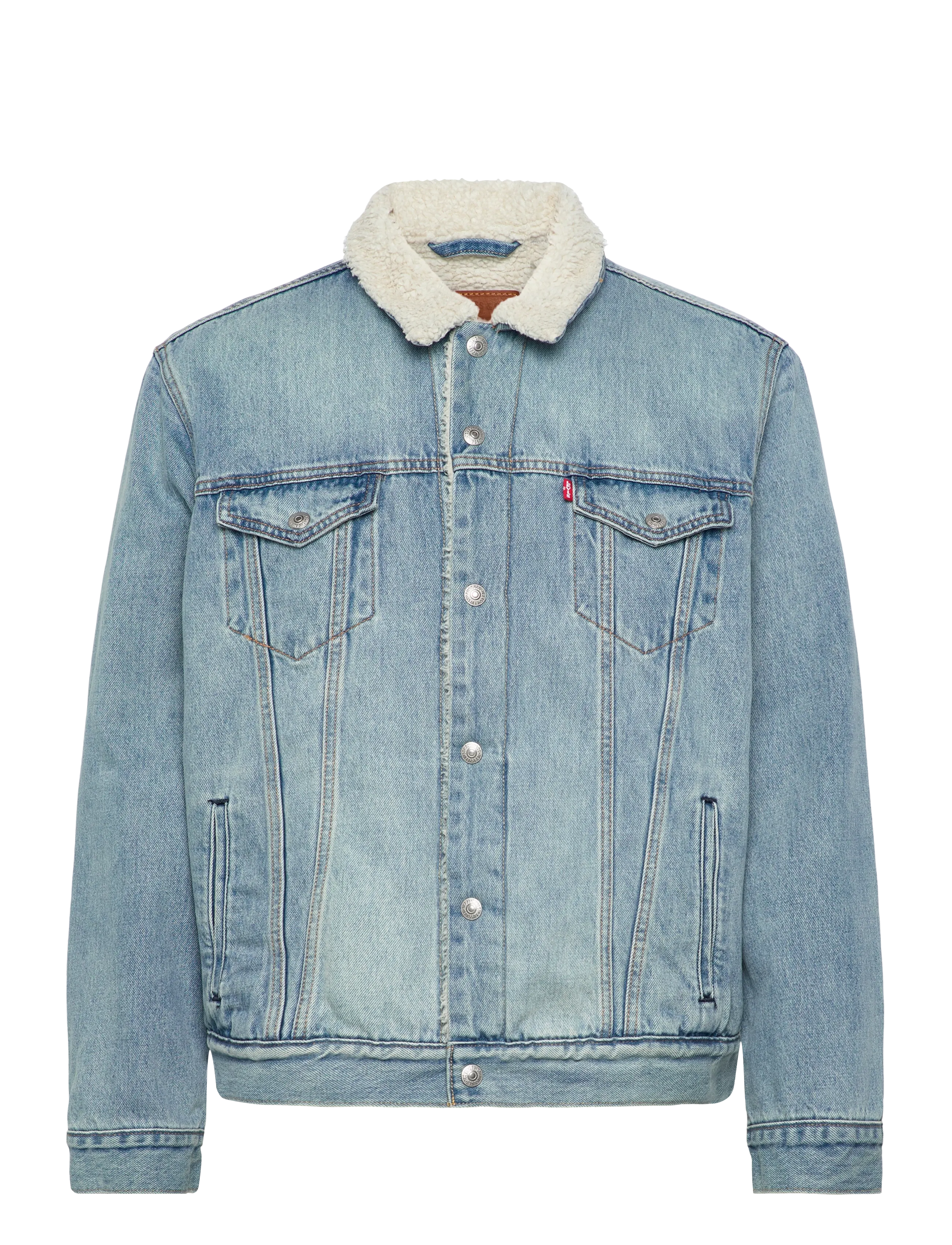 Levi's® - TYPE 3 SHERPA TRUCKER KENTUCKY - pavasarinės striukės - light indigo - worn in - 3