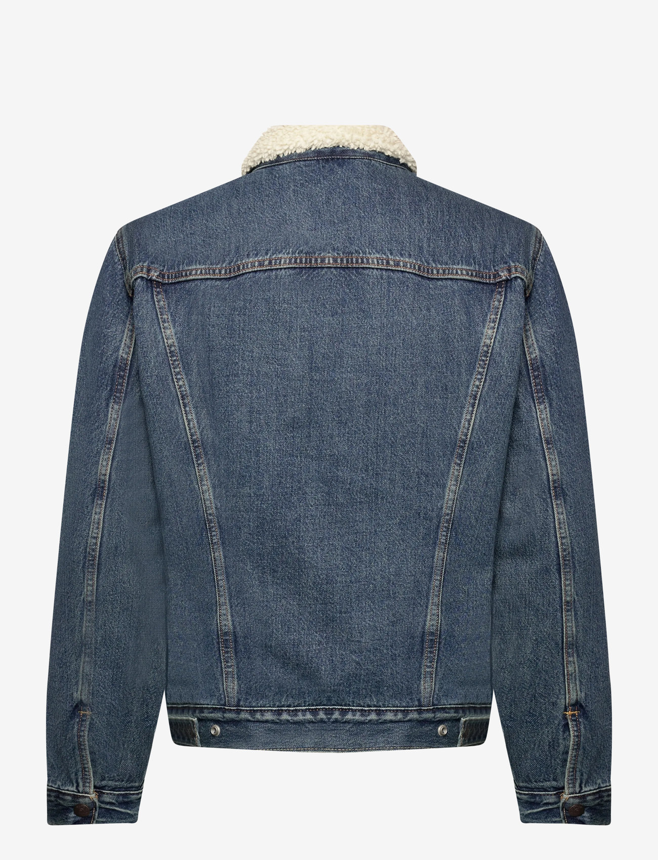 Levi's® - TYPE 3 SHERPA TRUCKER IN THE M - gefütterte denimjacken - med indigo - worn in - 2