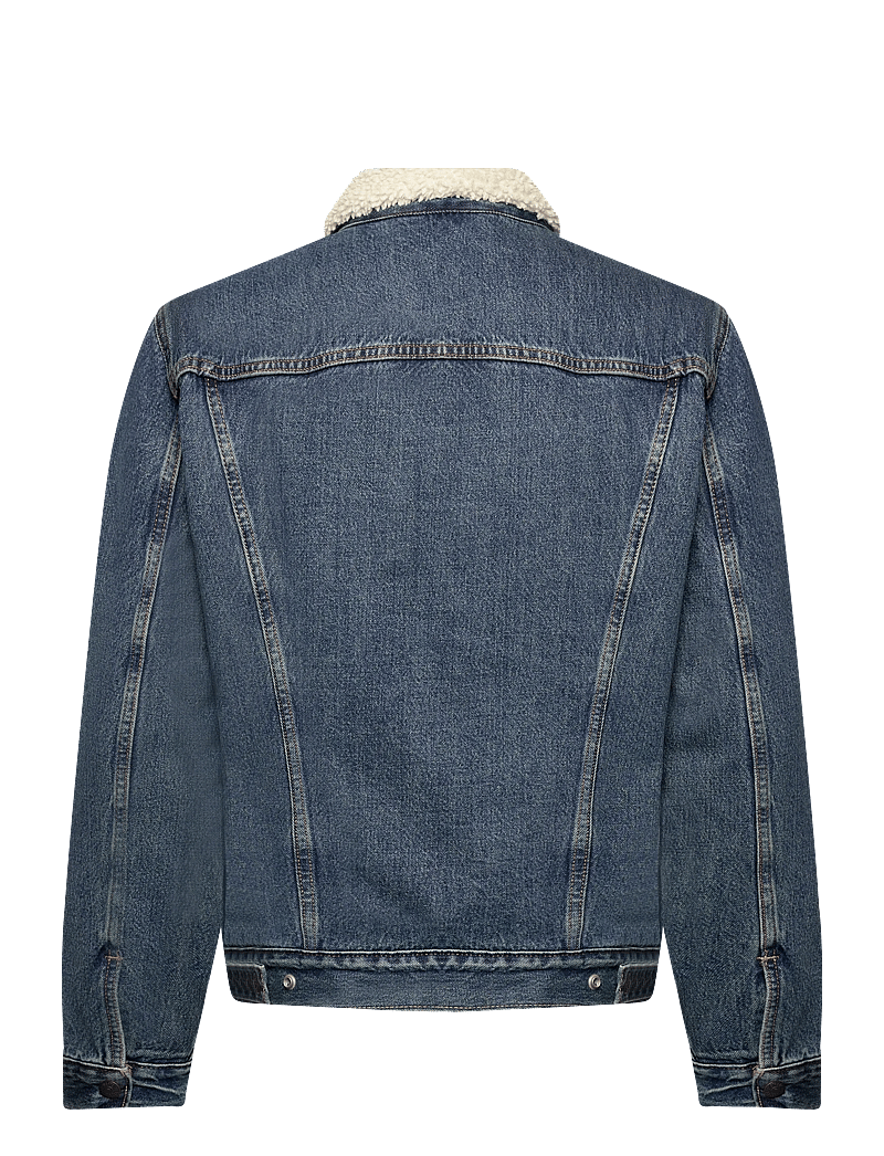 Levi's® - TYPE 3 SHERPA TRUCKER IN THE M - gefütterte denimjacken - med indigo - worn in - 2