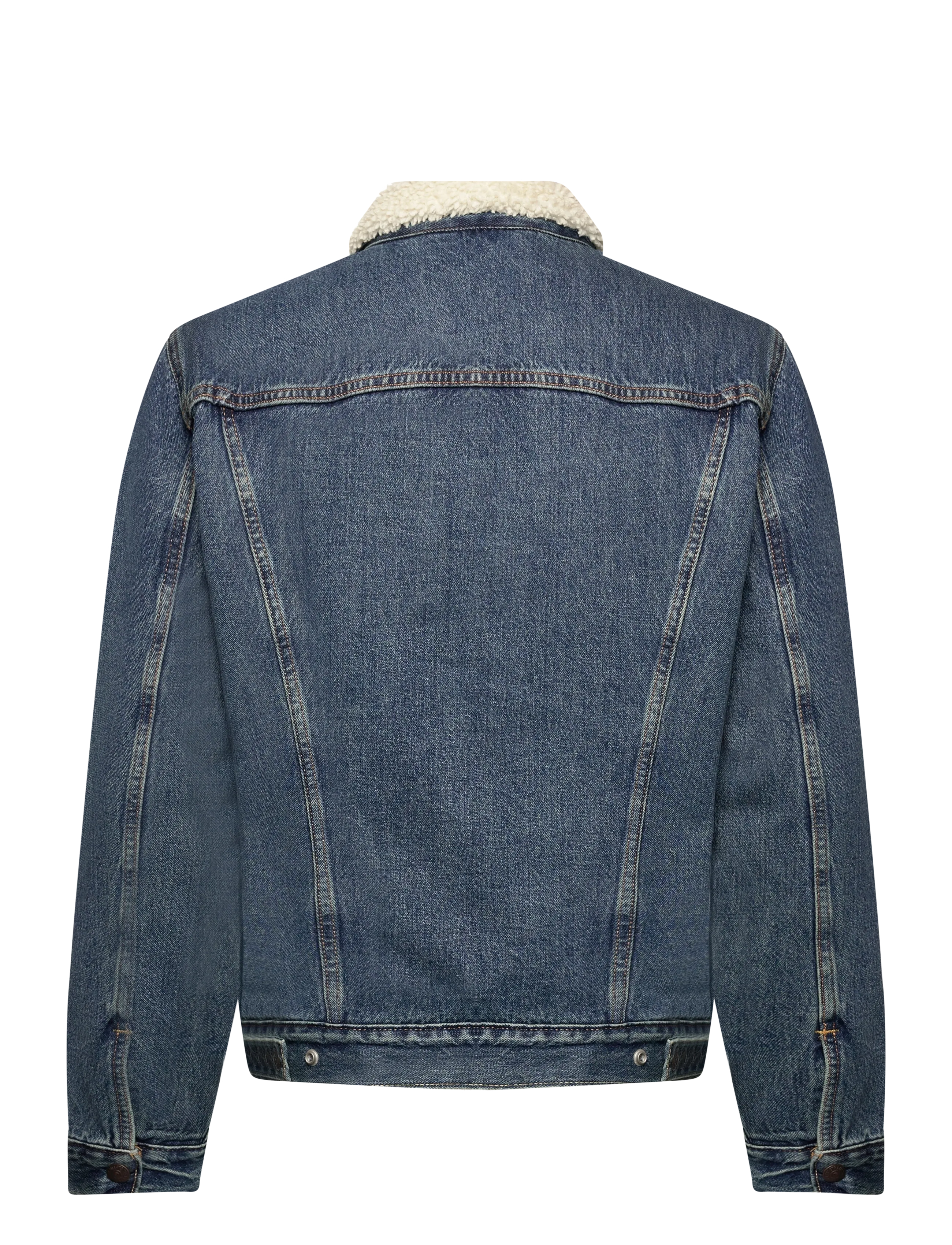 Levi's® - TYPE 3 SHERPA TRUCKER IN THE M - voodriga teksajakid - med indigo - worn in - 2