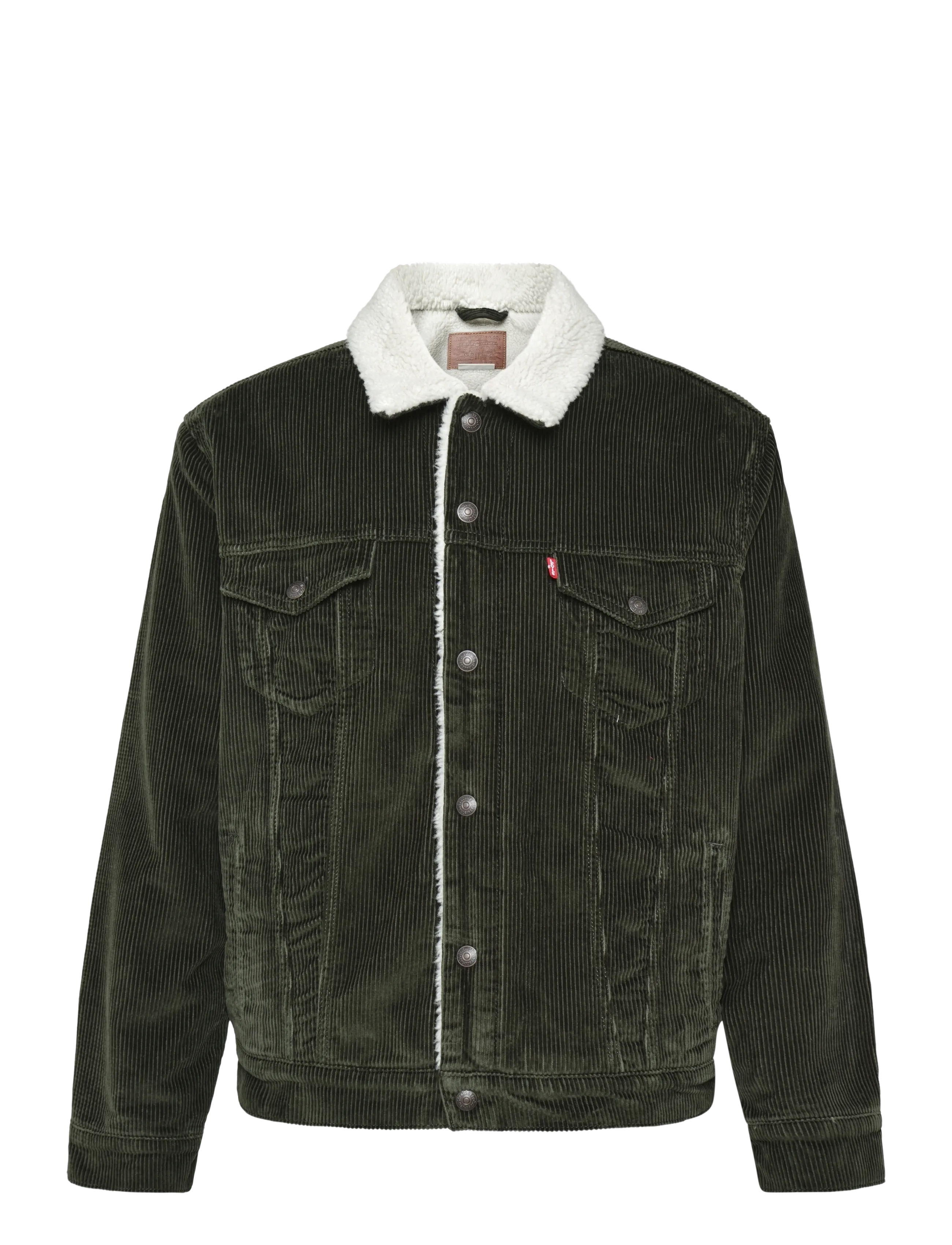 Levi's® TYPE 3 SHERPA TRUCKER ROSIN - Teksatagid - BLACKS / khaki/green
