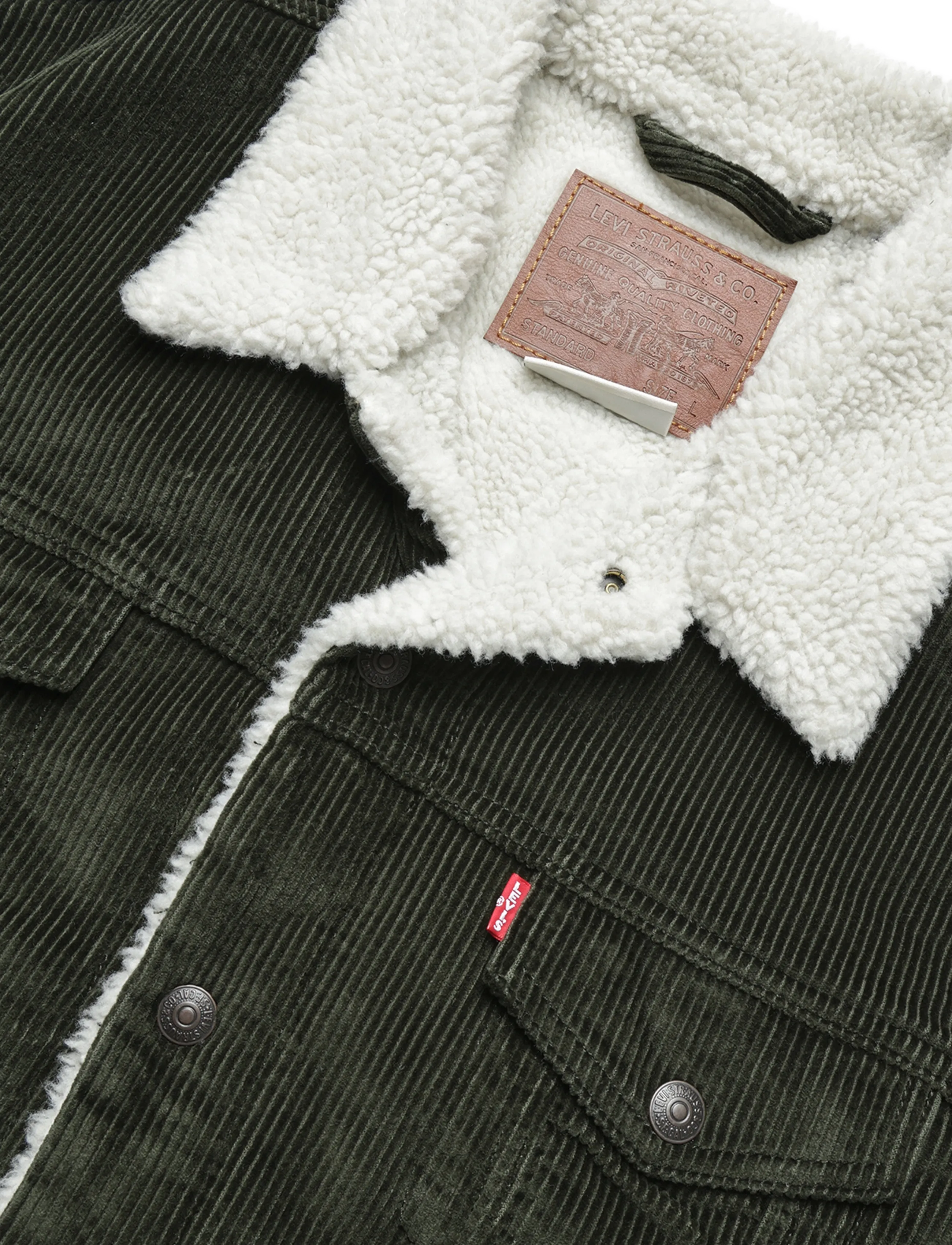 Levi's® - TYPE 3 SHERPA TRUCKER ROSIN - voodriga teksatagid - blacks - 2