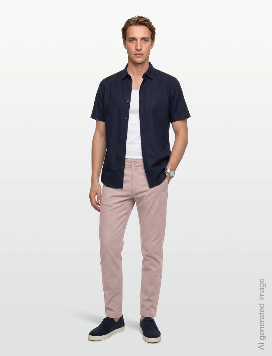 Levi's® - XX CHINO STD II FAWN COTTON LI - leinenhosen - pinks - 0