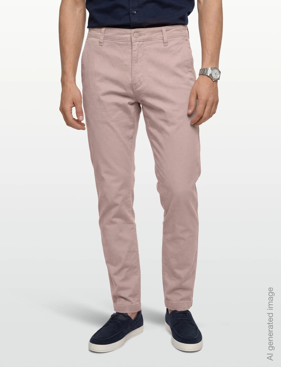 Levi's® - XX CHINO STD II FAWN COTTON LI - leinenhosen - pinks - 3