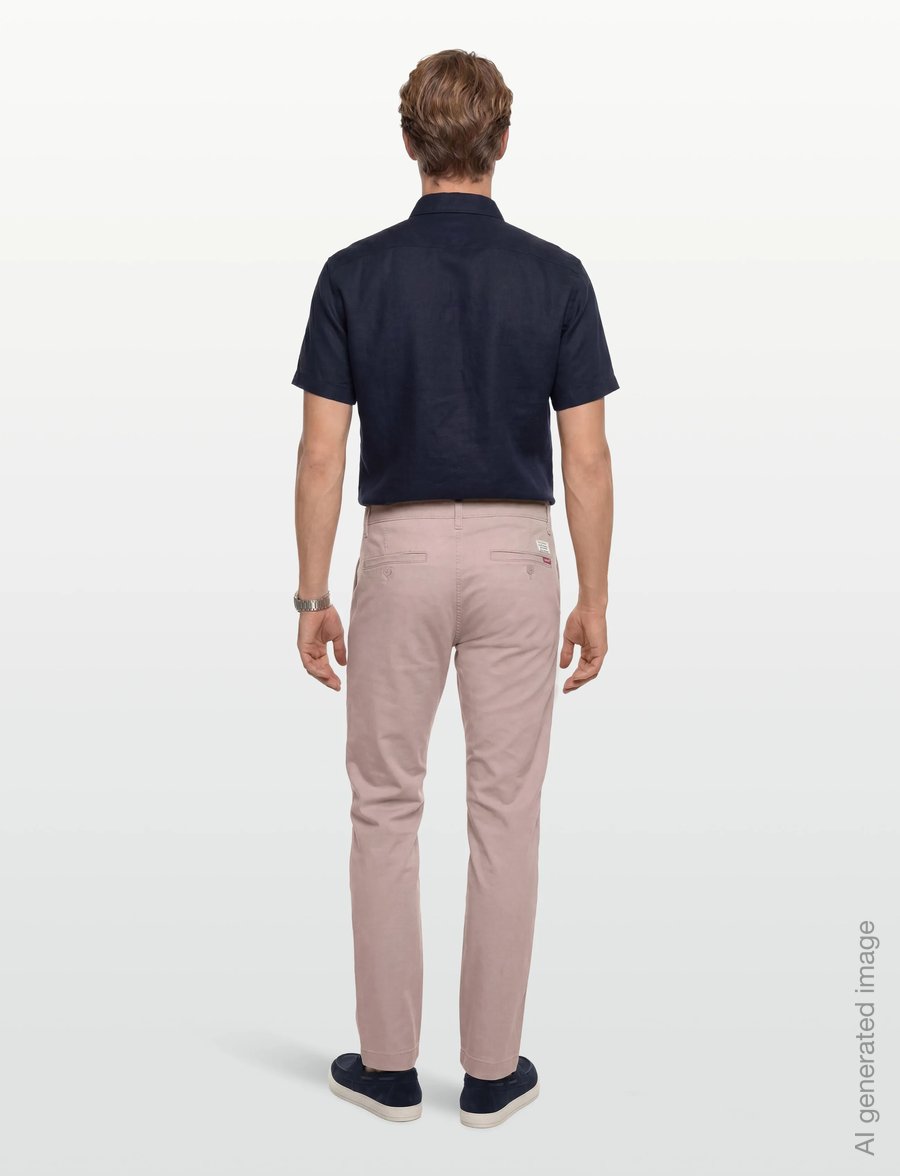 Levi's® - XX CHINO STD II FAWN COTTON LI - leinenhosen - pinks - 4