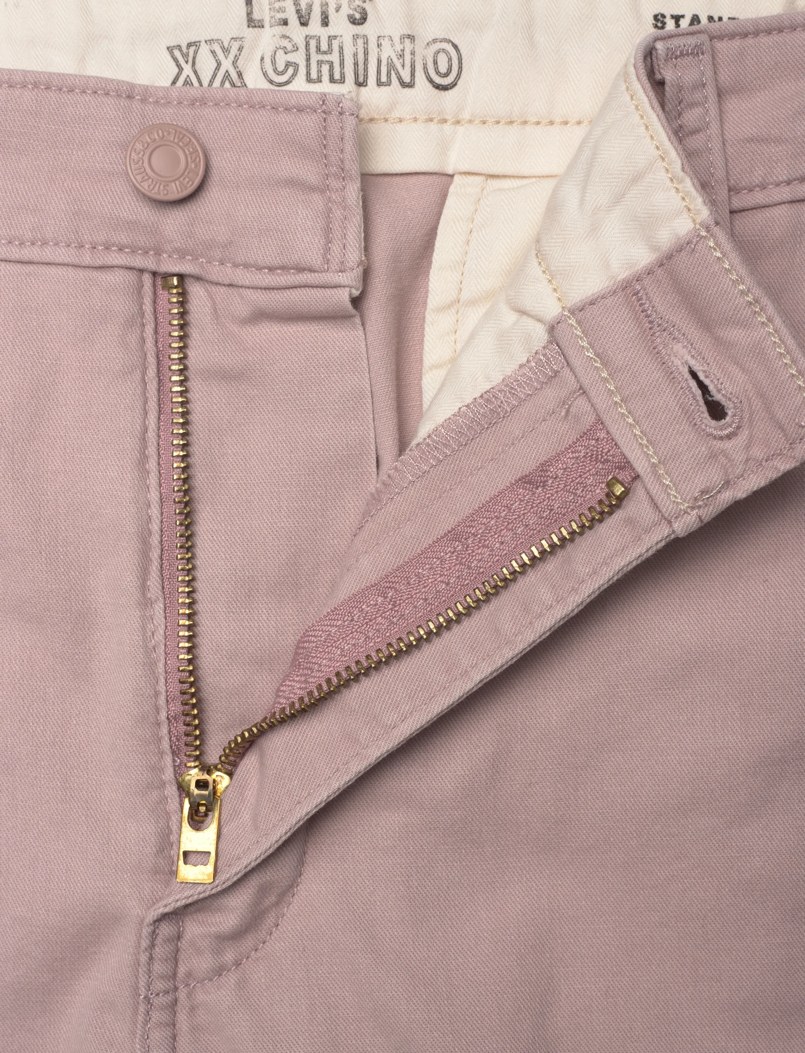 Levi's® - XX CHINO STD II FAWN COTTON LI - leinenhosen - pinks - 3