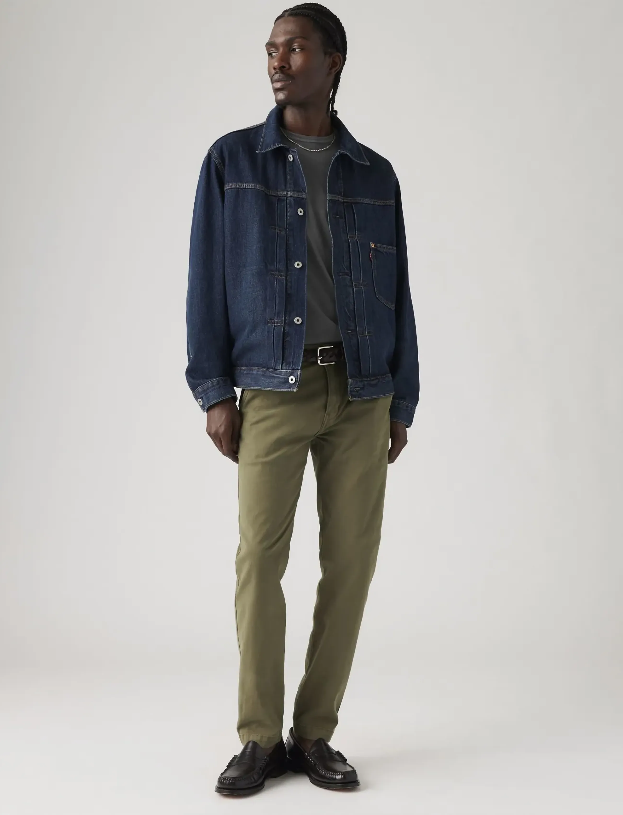 Levi's® XX CHINO SLIM II BUNKER OLIVE - Tänavastiil - GREENS / green