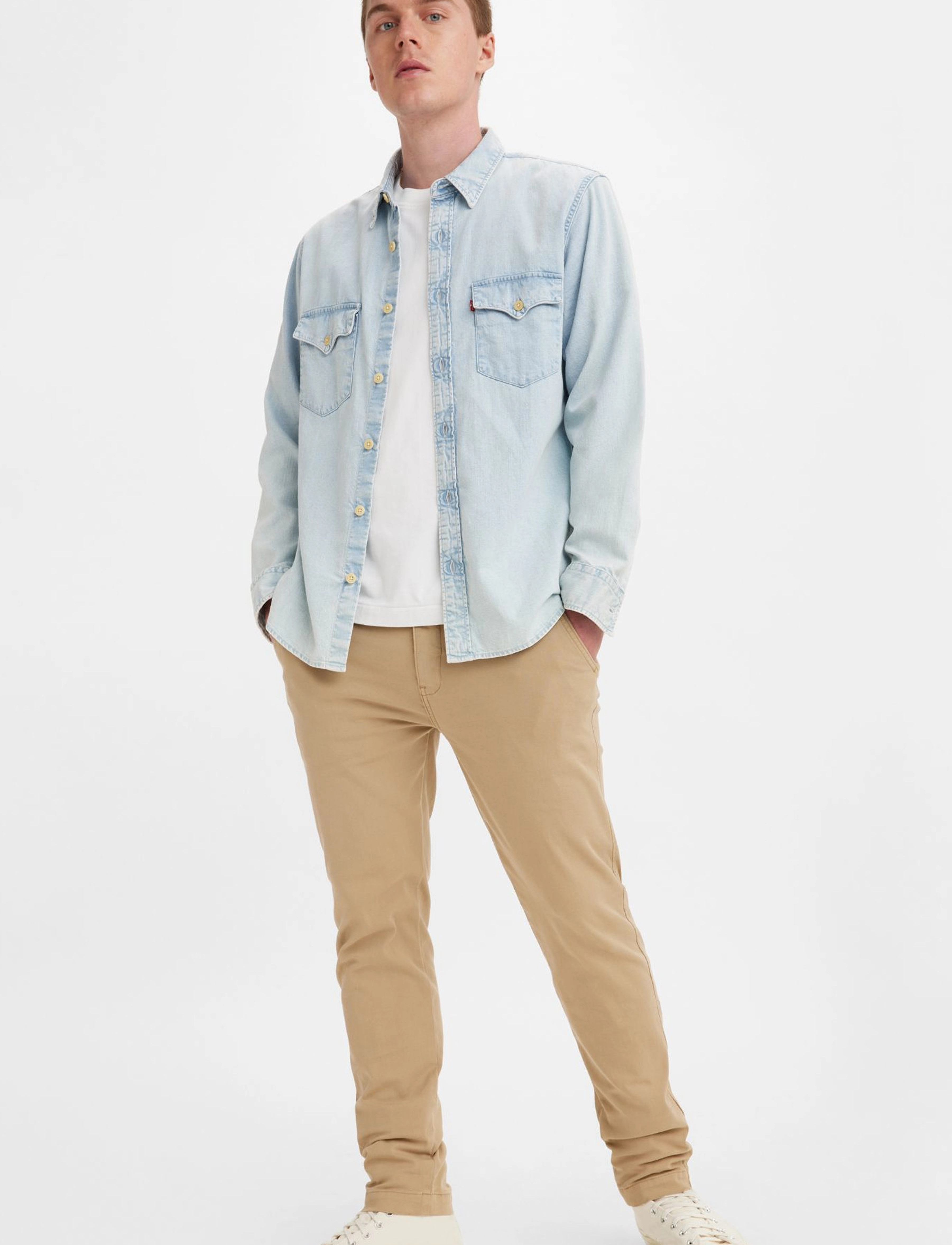 Levi's® XX CHINO SLIM II TRUE CHINO SH - Tøj - NEUTRALS / beige