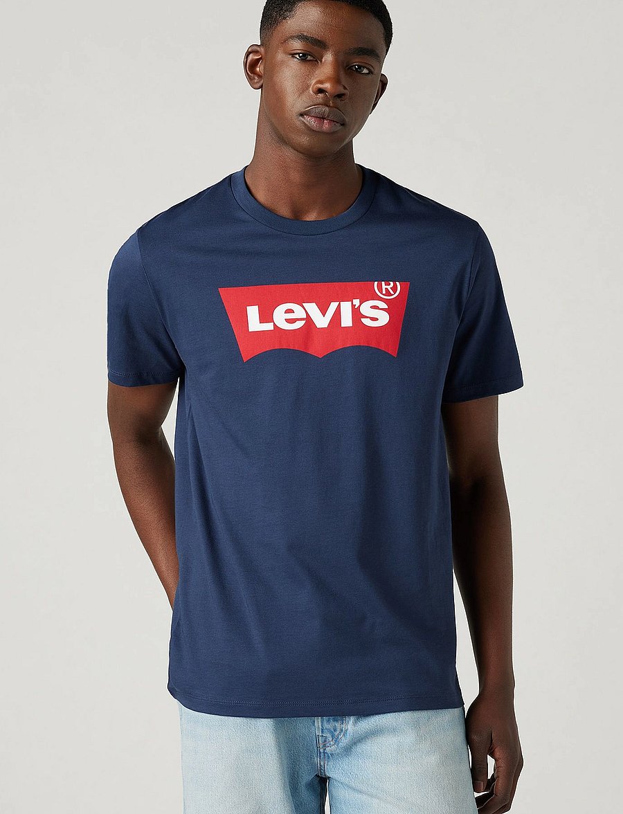 Levi's® - GRAPHIC SETIN NECK HM GRAPHIC - lühikeste varrukatega t-särgid - blues - 0