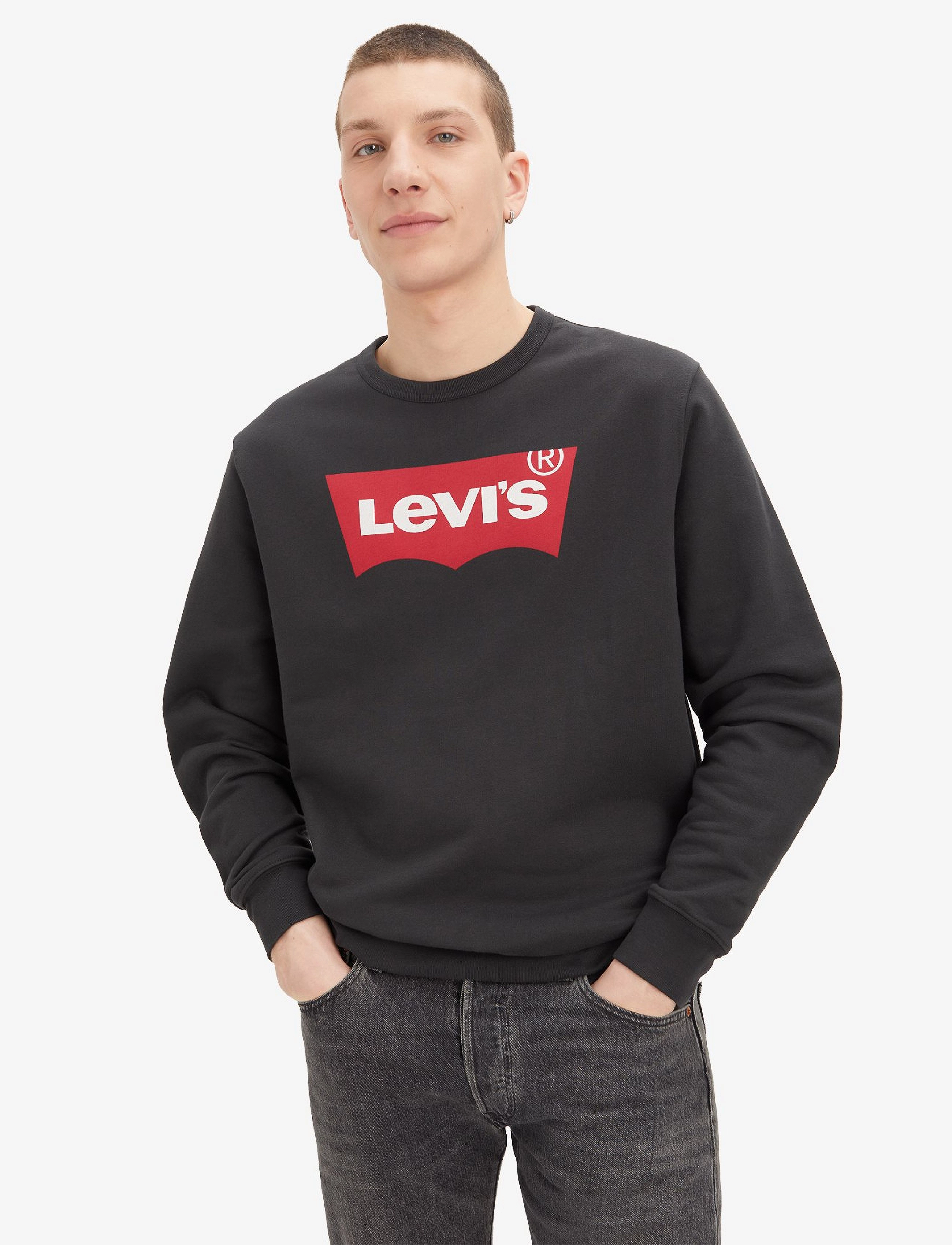 LEVI´S Men - GRAPHIC CREW B CO TWO COLOR - reds - 2