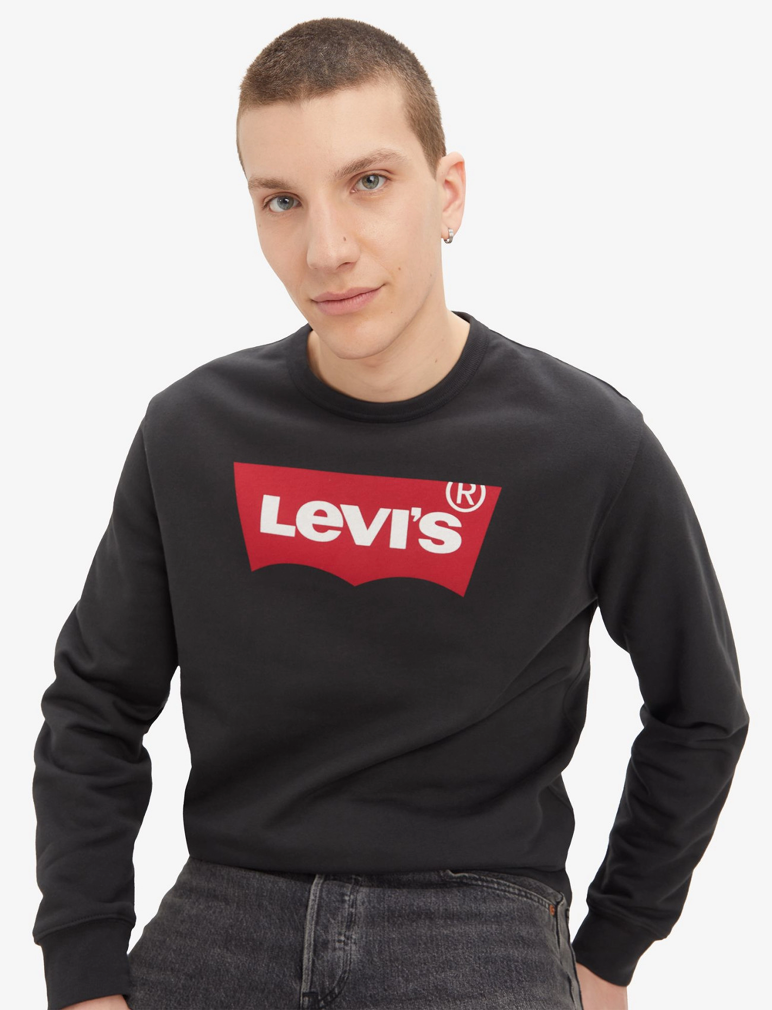 LEVI´S Men - GRAPHIC CREW B CO TWO COLOR - reds - 5