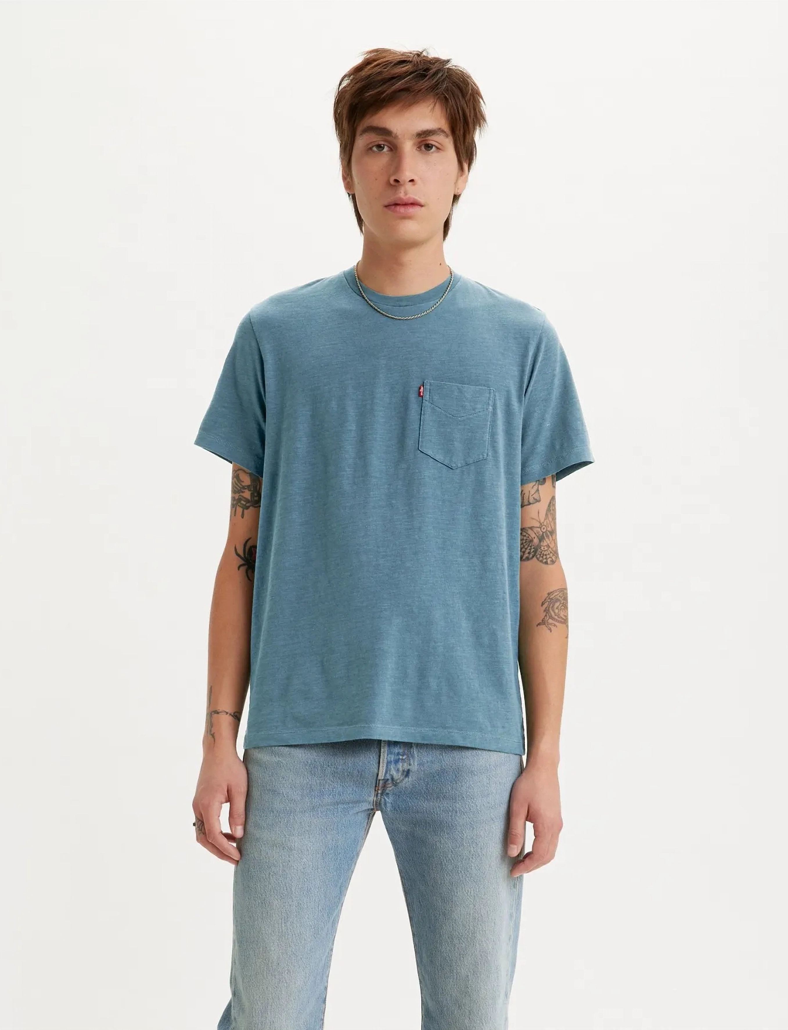Levi's® - SS CLASSIC POCKET TEE INDIGO W - blues - 4