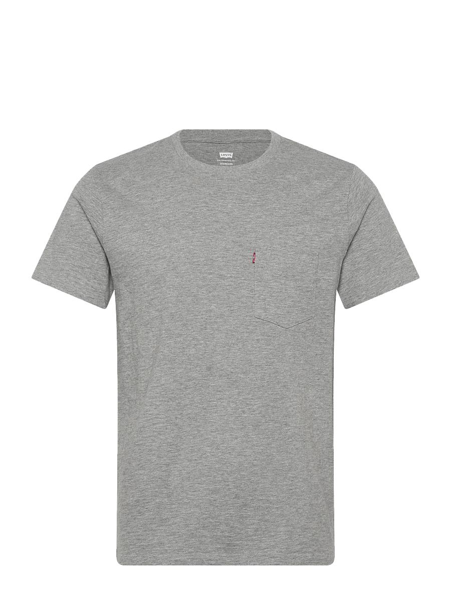 Levi's® - SS CLASSIC POCKET TEE MID TONE - kortärmade t-shirts - greys - 1
