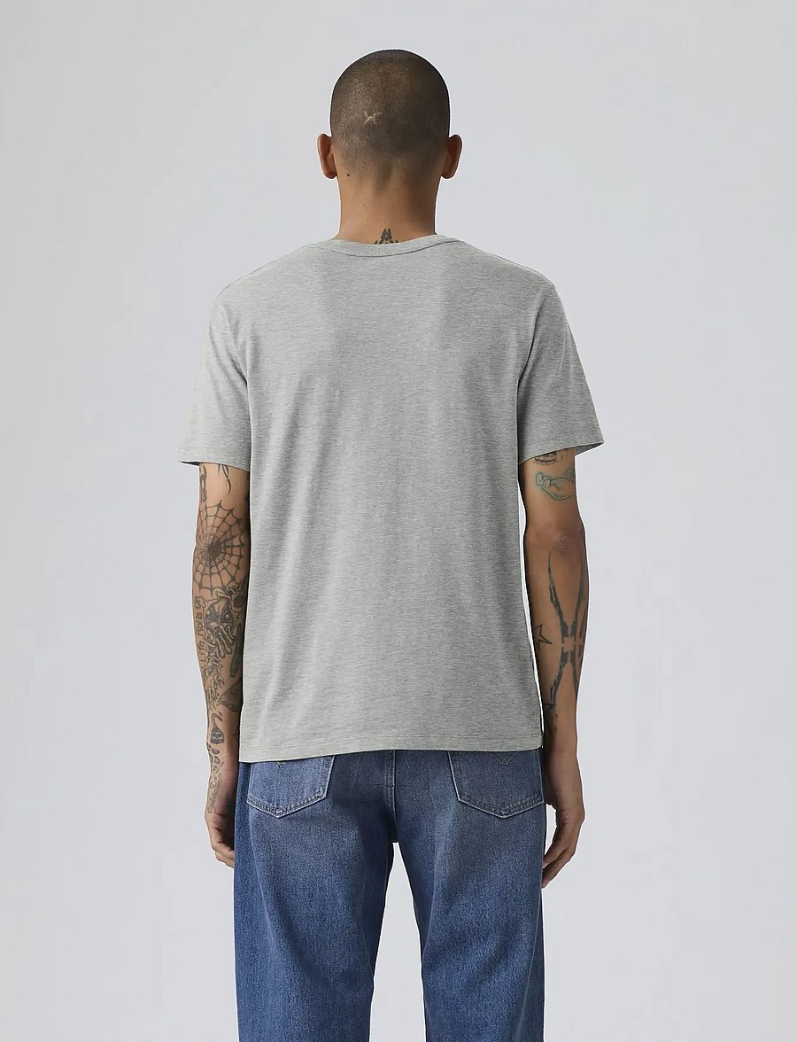 Levi's® - SS CLASSIC POCKET TEE MID TONE - kortärmade t-shirts - greys - 3