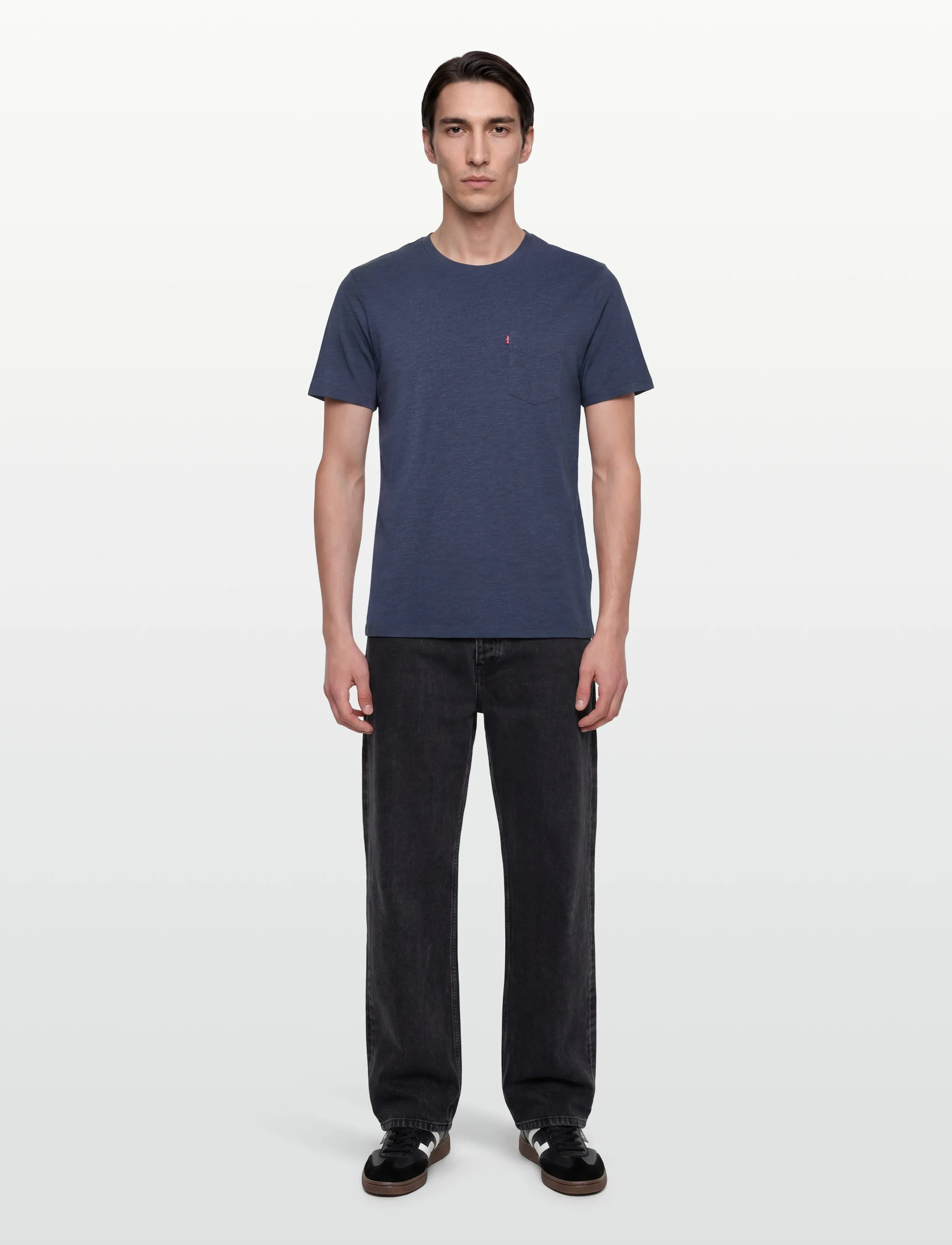Levi's® SS CLASSIC POCKET TEE DRESS BL - T-Shirts - BLUES / blue