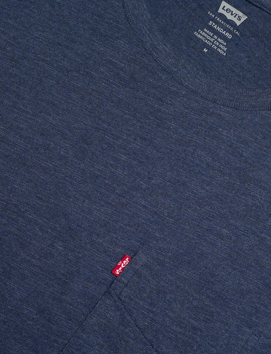 Levi's® - SS CLASSIC POCKET TEE DRESS BL - lühikeste varrukatega t-särgid - blues - 5