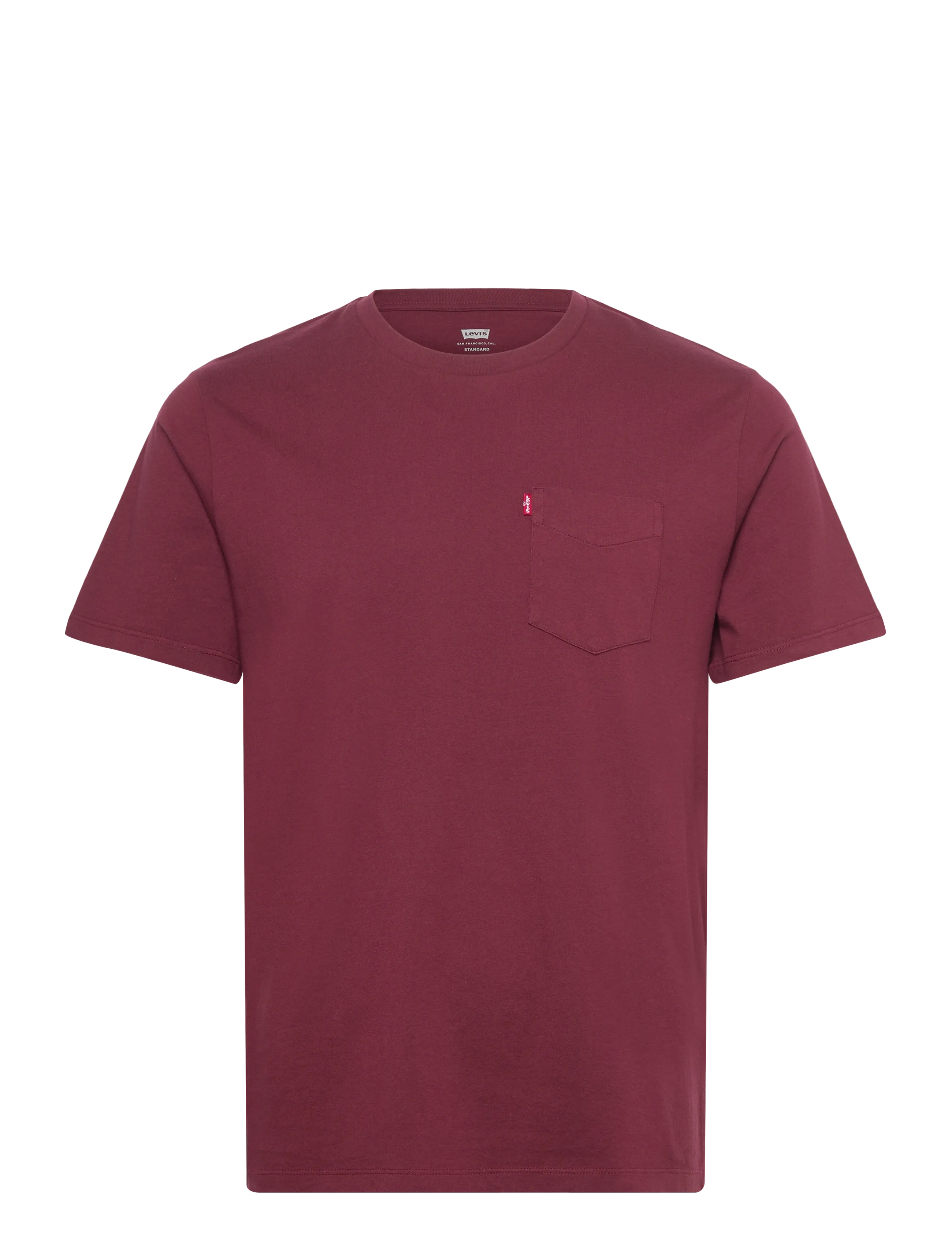Levi's® SS CLASSIC POCKET TEE TAWNY PO - T-shirts - PURPLES / burgundy