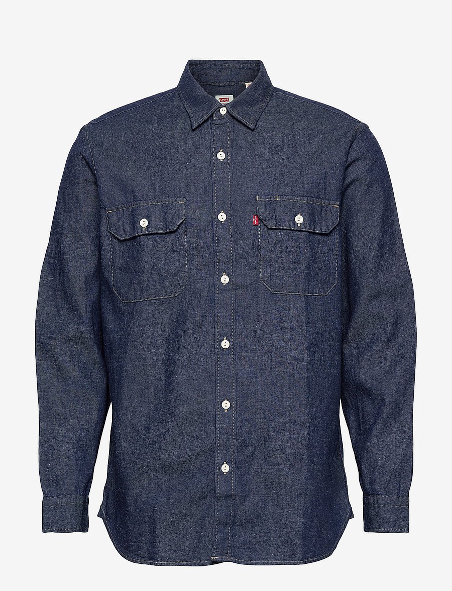 Levi's® - JACKSON WORKER LT WT COTTON HE - jeanshemden - dark indigo - flat finish - 0