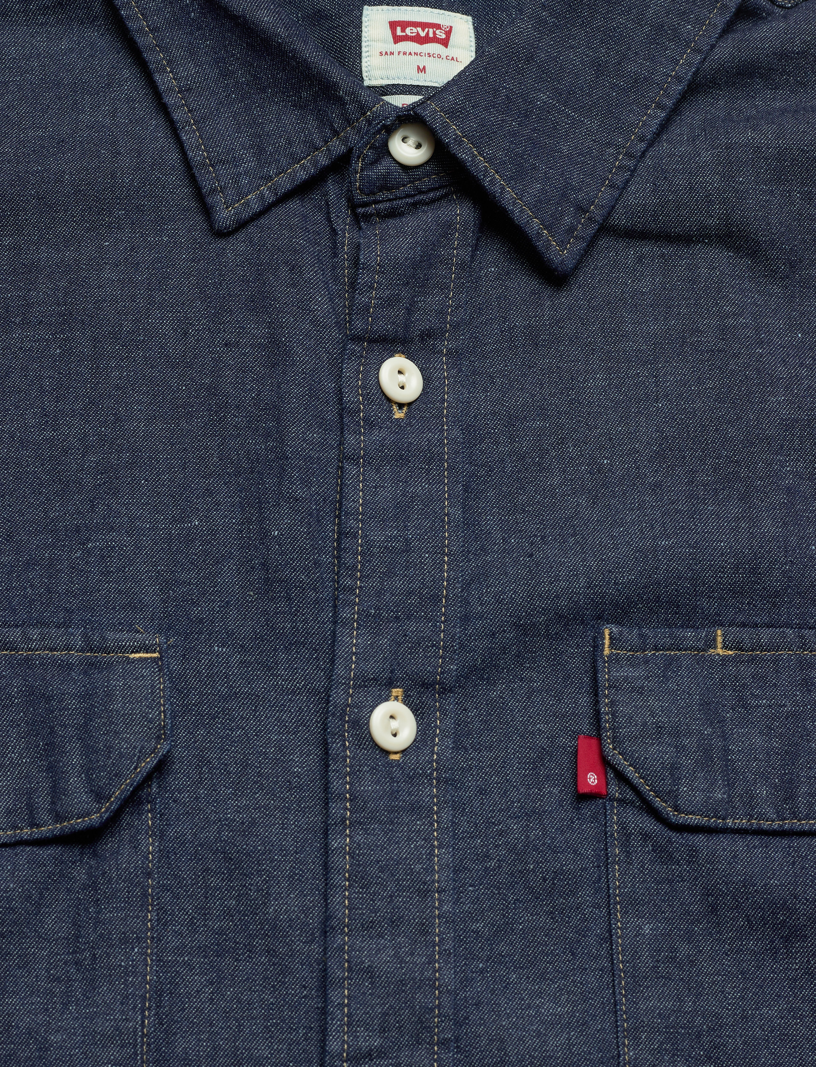 Levi's® - JACKSON WORKER LT WT COTTON HE - hemden - dark indigo - flat finish - 2