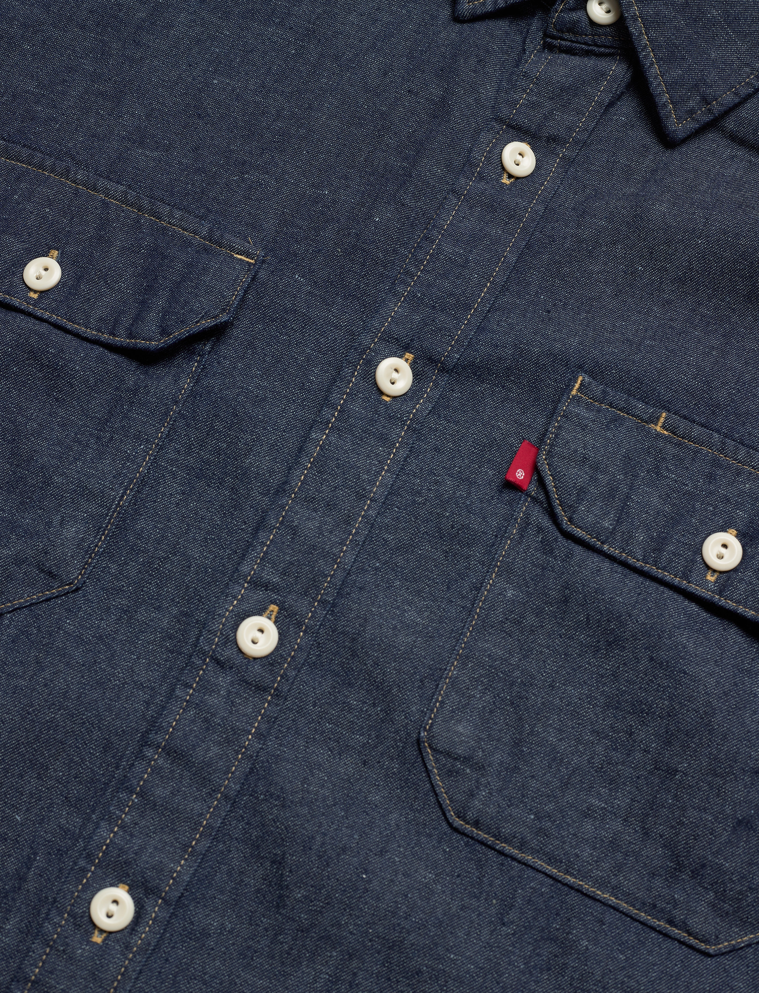 Levi's® - JACKSON WORKER LT WT COTTON HE - hemden - dark indigo - flat finish - 3