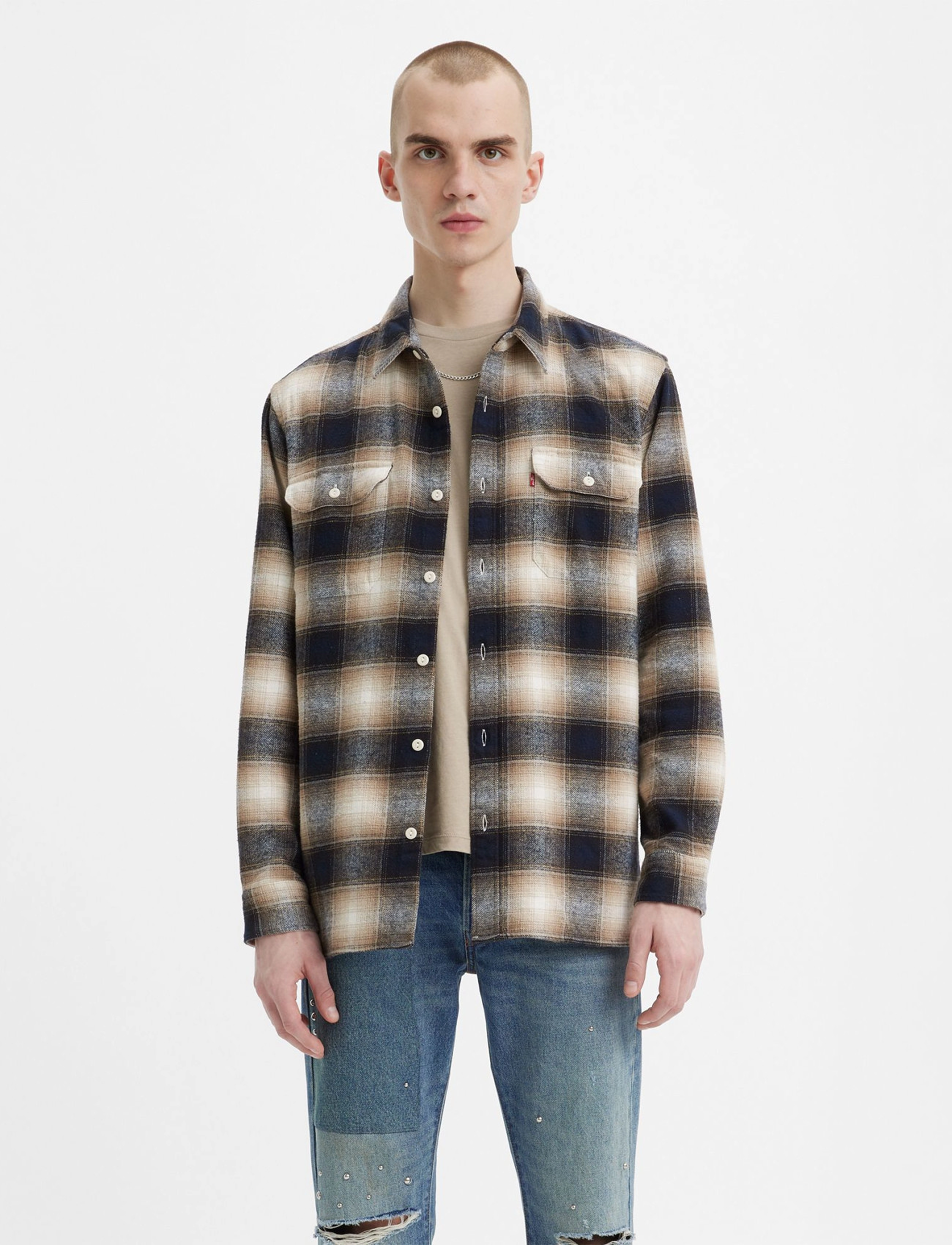 LEVI´S Men - JACKSON WORKER WARWICK PLAID E - neutrals - 3