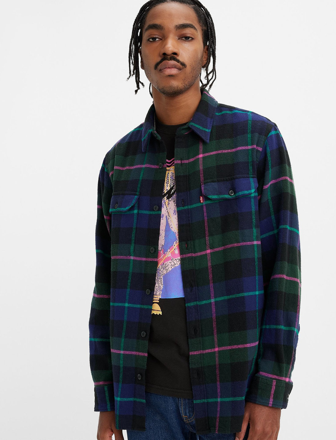 LEVI S Men Jackson Worker Levinson Plaid Casual shirts Boozt