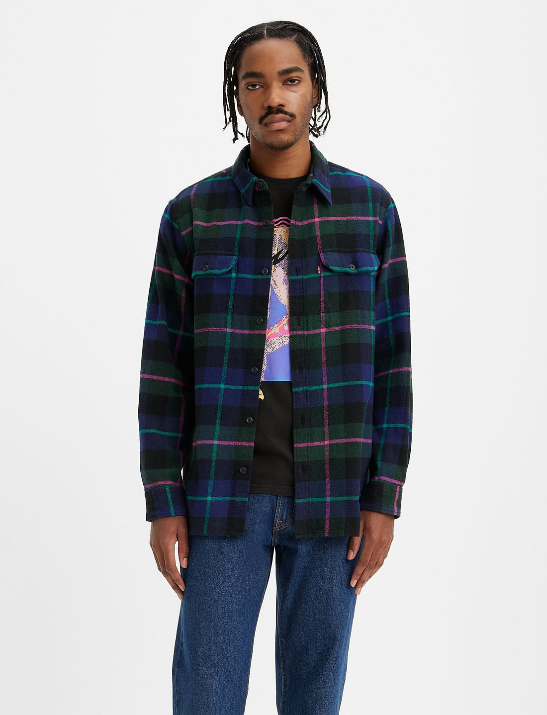 Levi mens flannel shirts cheap