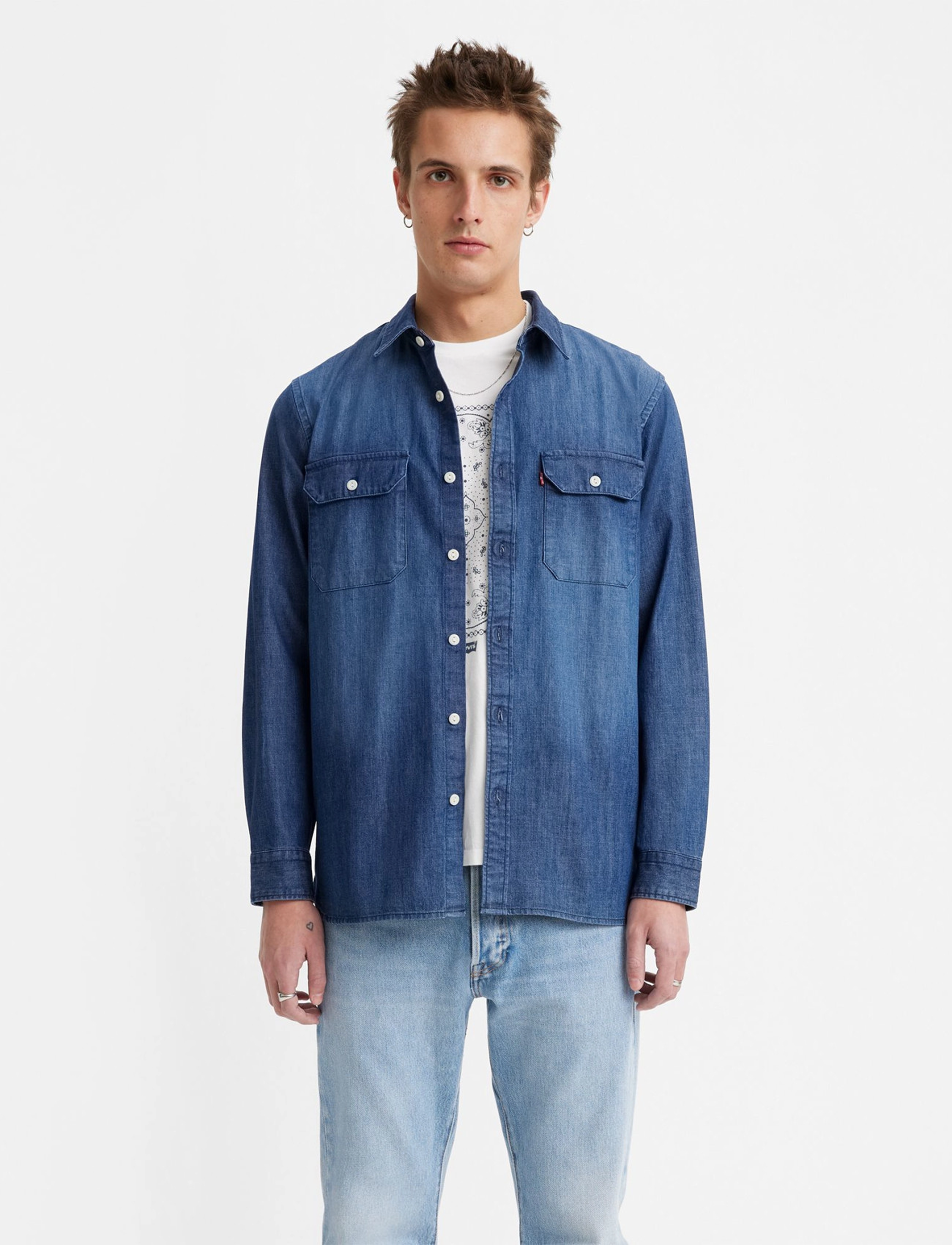 LEVI´S Men - JACKSON WORKER STERLING DARK W - dark indigo - worn in - 3