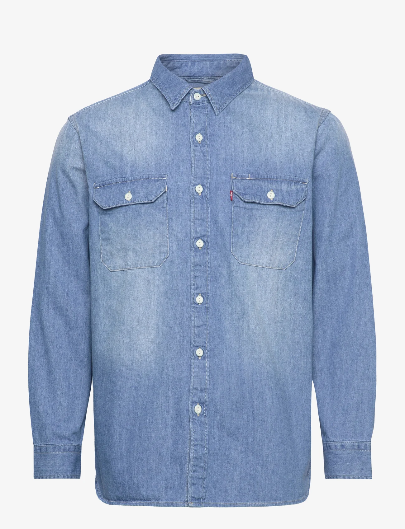 LEVI´S Men - JACKSON WORKER FRANKLIN LIGHT - avslappede skjorter - light indigo - worn in - 0