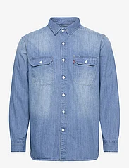 LEVI´S Men - JACKSON WORKER FRANKLIN LIGHT - avslappede skjorter - light indigo - worn in - 0