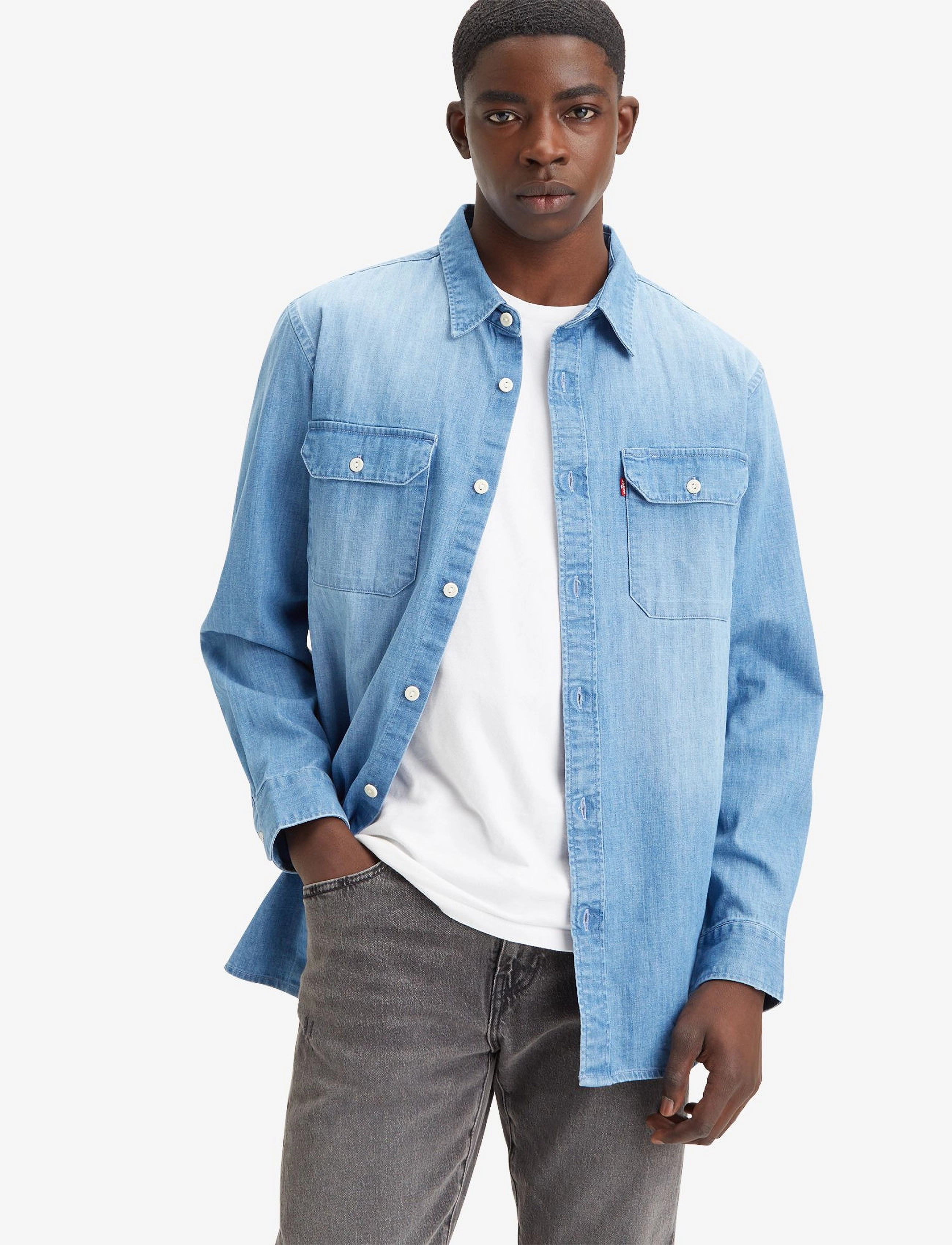 Levi's® - JACKSON WORKER FRANKLIN LIGHT - light indigo - worn in - 0