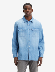 LEVI´S Men - JACKSON WORKER FRANKLIN LIGHT - avslappede skjorter - light indigo - worn in - 3