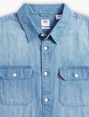 LEVI´S Men - JACKSON WORKER FRANKLIN LIGHT - avslappede skjorter - light indigo - worn in - 6