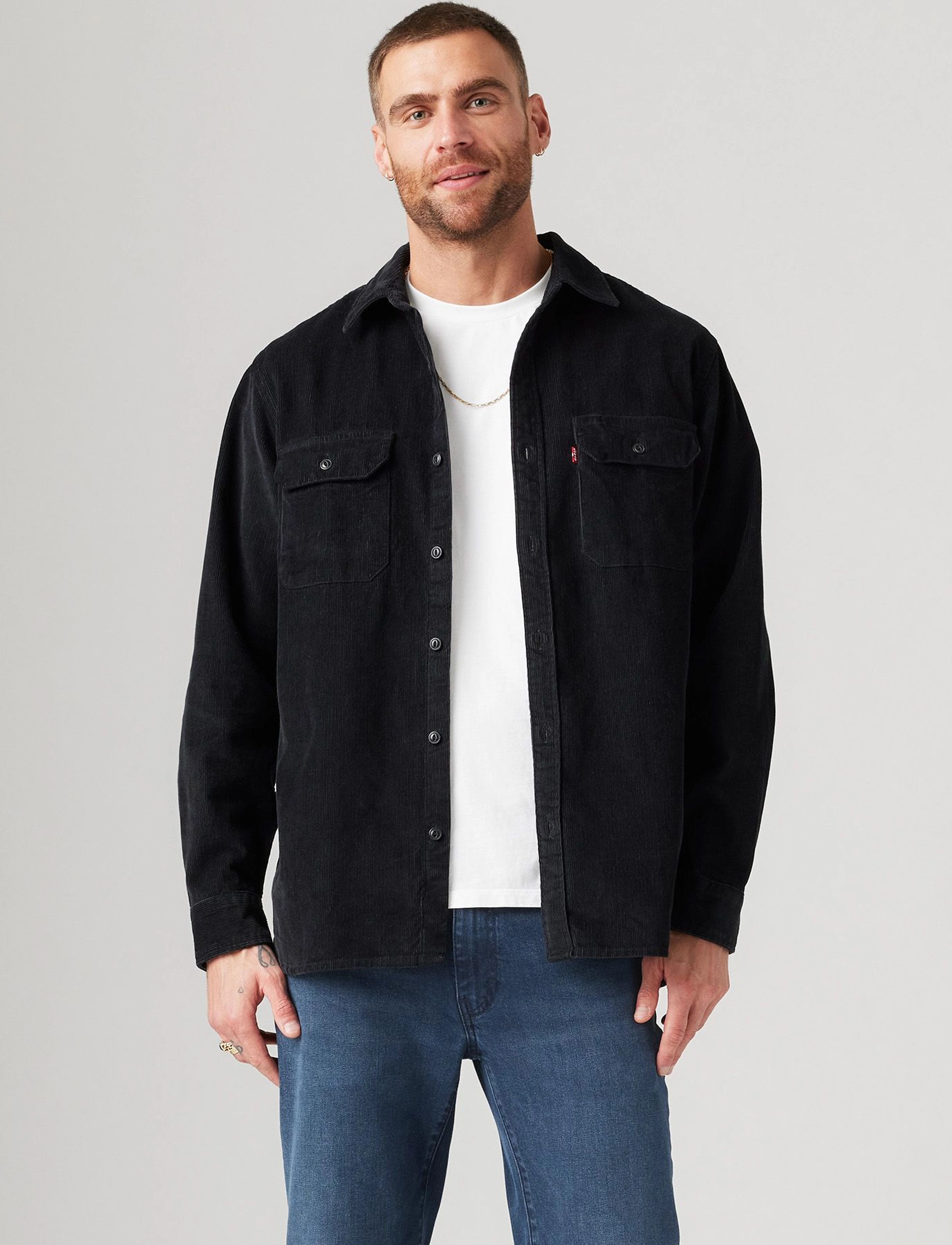 Levi's® - JACKSON WORKER JET BLACK CORDU - jet black - 3