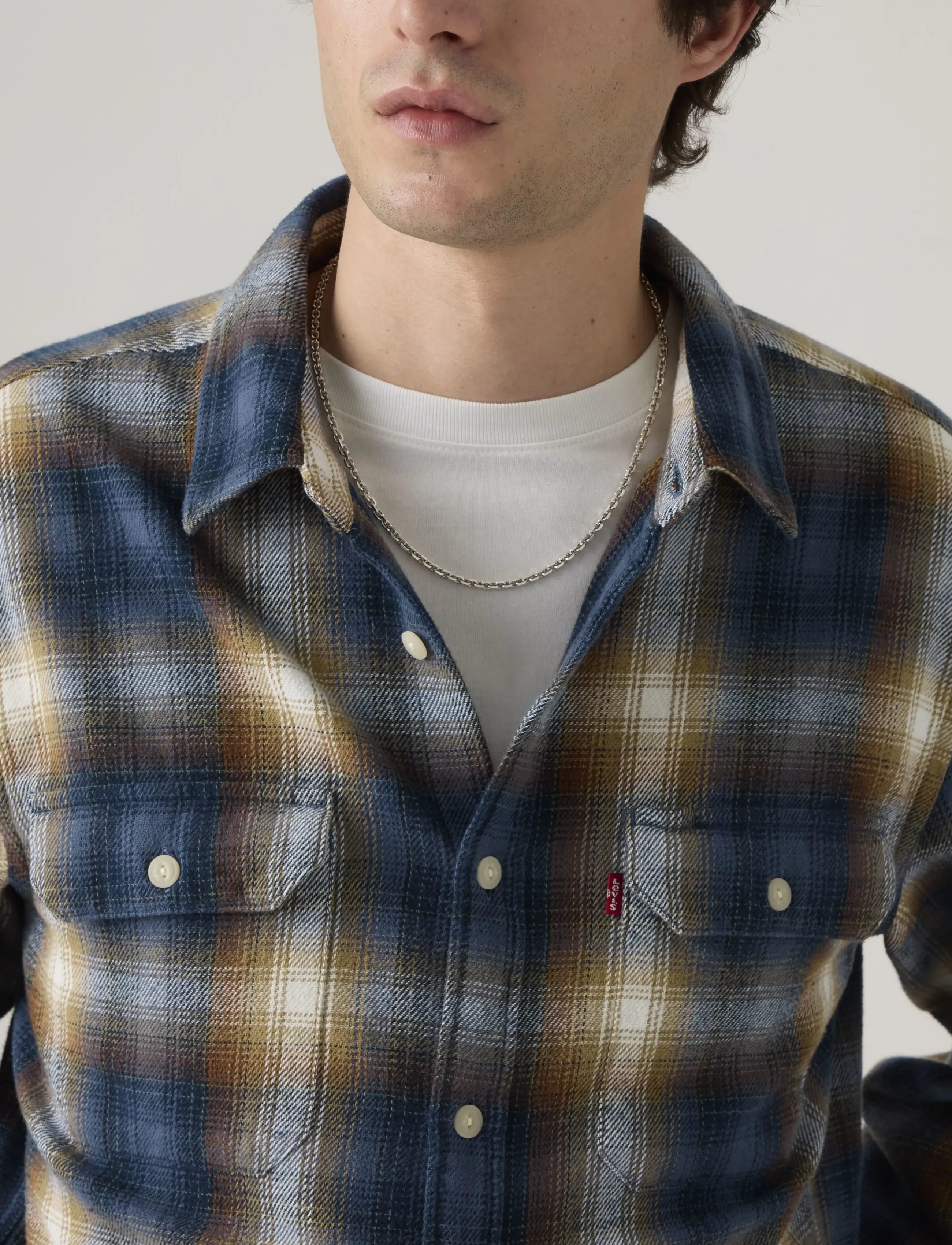 Levi's® - JACKSON WORKER WARWICK PLAID V - män - blues - 4
