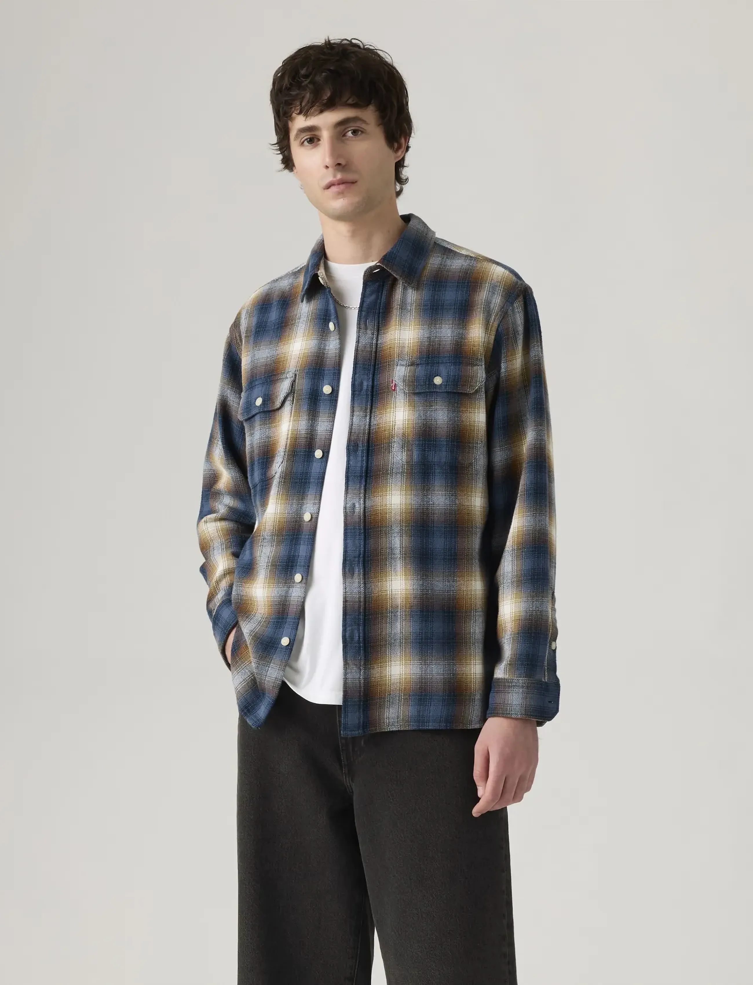 Levi's® - JACKSON WORKER WARWICK PLAID V - män - blues - 5