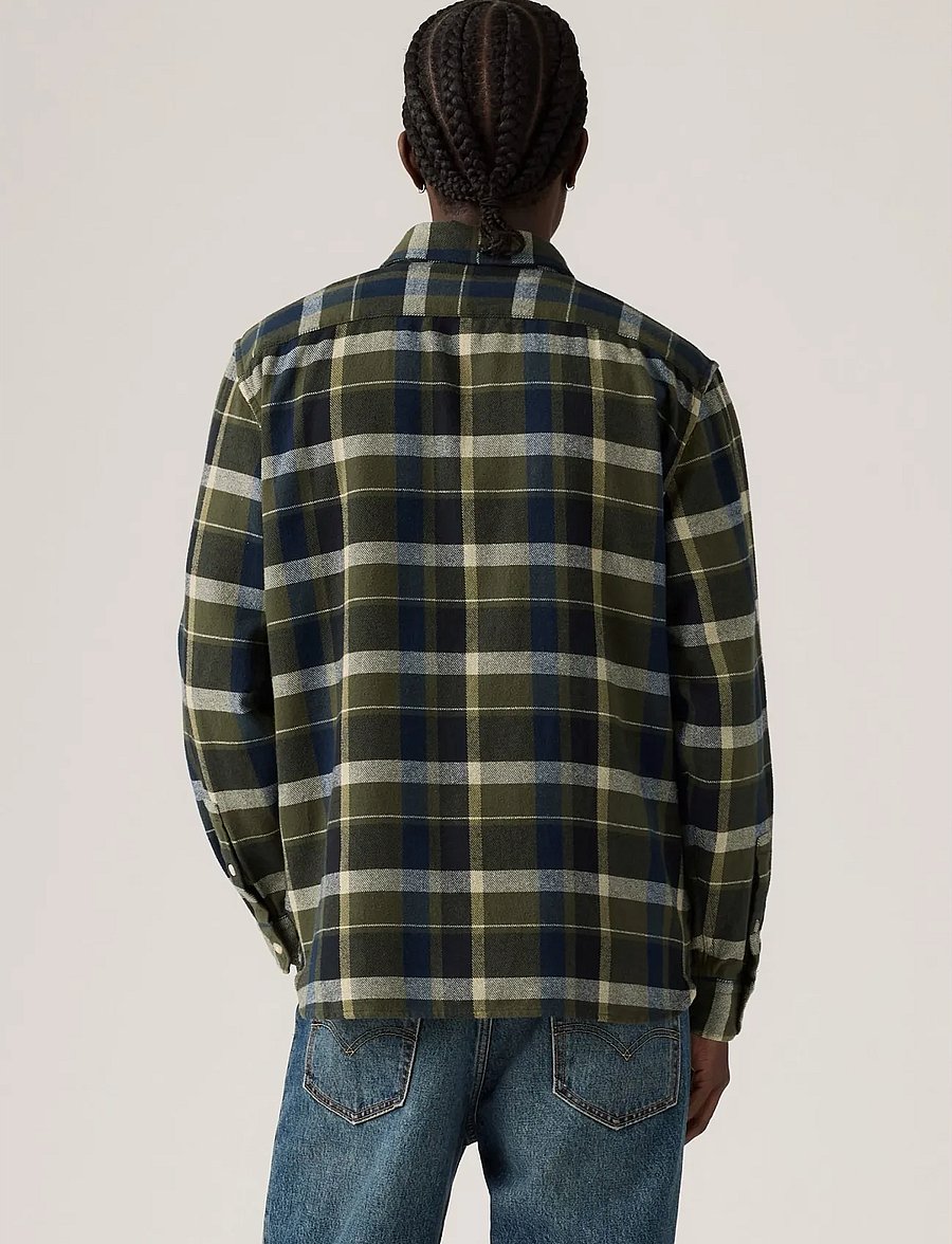 Levi's® - JACKSON WORKER MEDINA PLAID DE - greens - 4