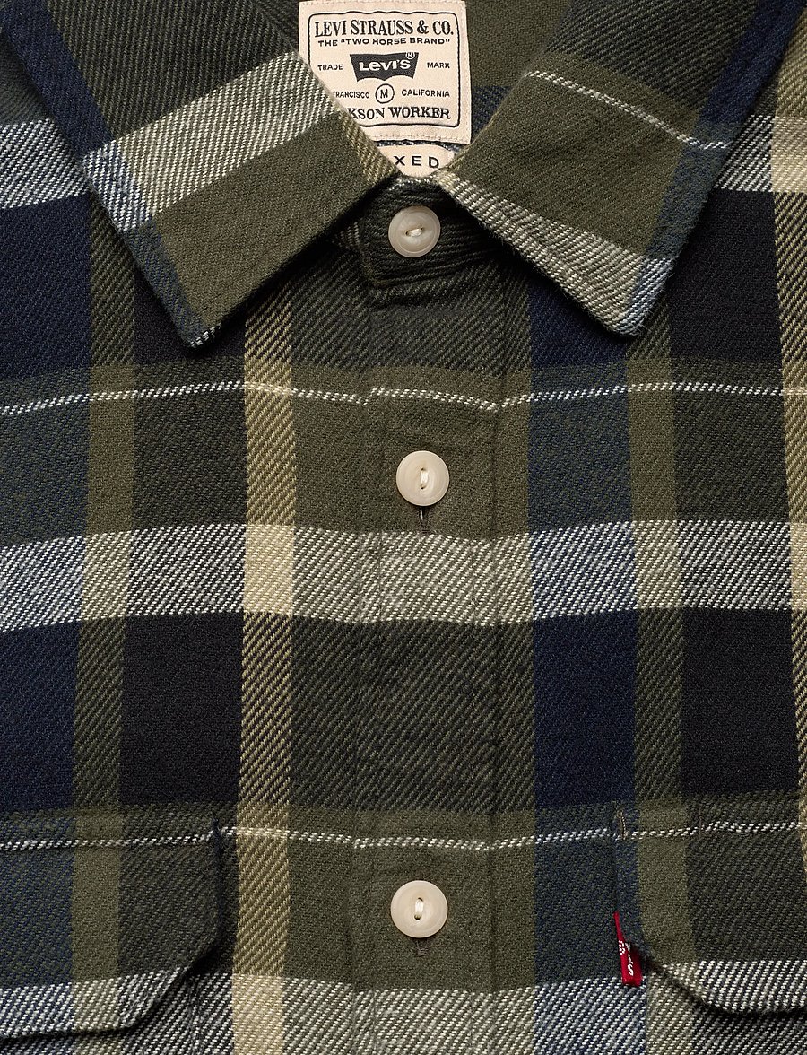 Levi's® - JACKSON WORKER MEDINA PLAID DE - greens - 5