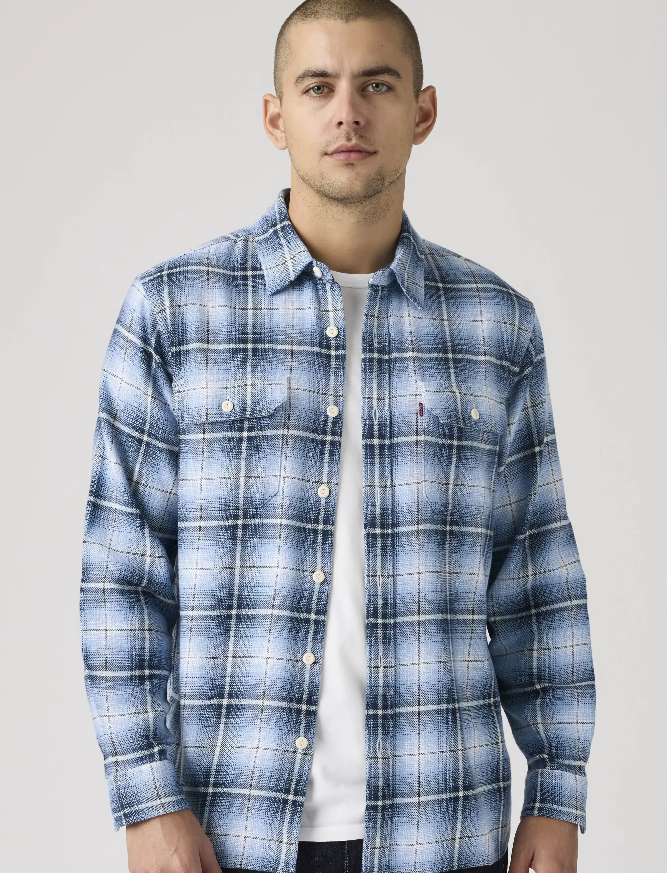 Levi's® - JACKSON WORKER MADHU PLAID ALL - karierte hemden - blues - 5