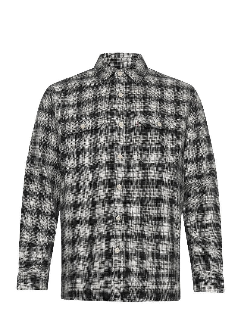 Levi's® - JACKSON WORKER KANA PLAID JET - ternede skjorter - blacks - 1