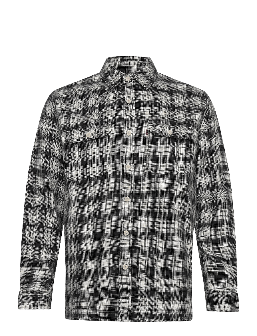 Levi's® - JACKSON WORKER KANA PLAID JET - rutiga skjortor - blacks - 1