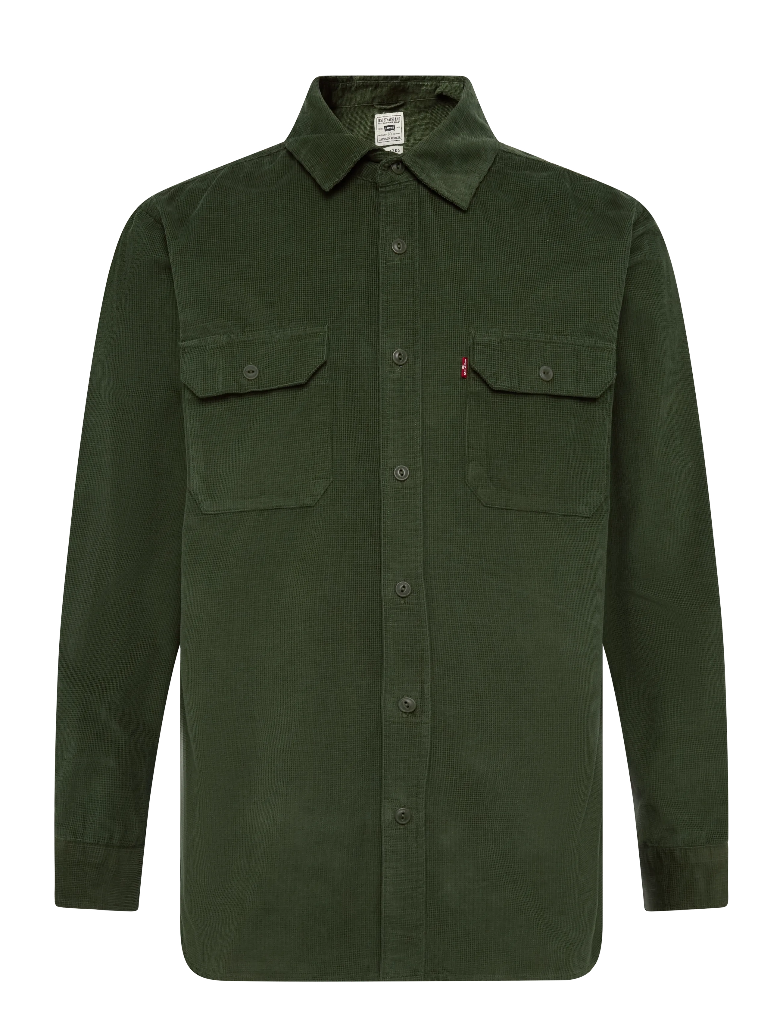 Levi's® - JACKSON WORKER OLIVE NIGHT - corduroy shirts - greens - 1