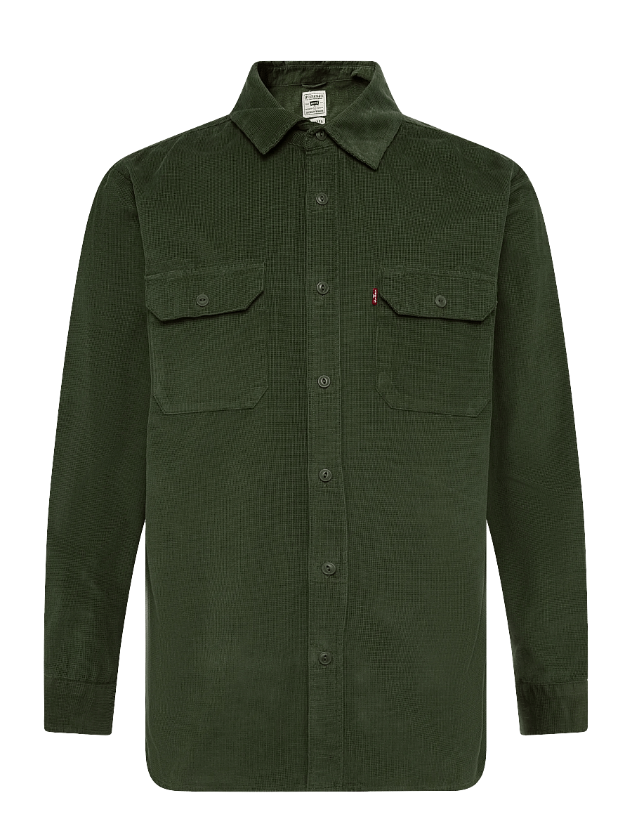 Levi's® - JACKSON WORKER OLIVE NIGHT - corduroy shirts - greens - 1