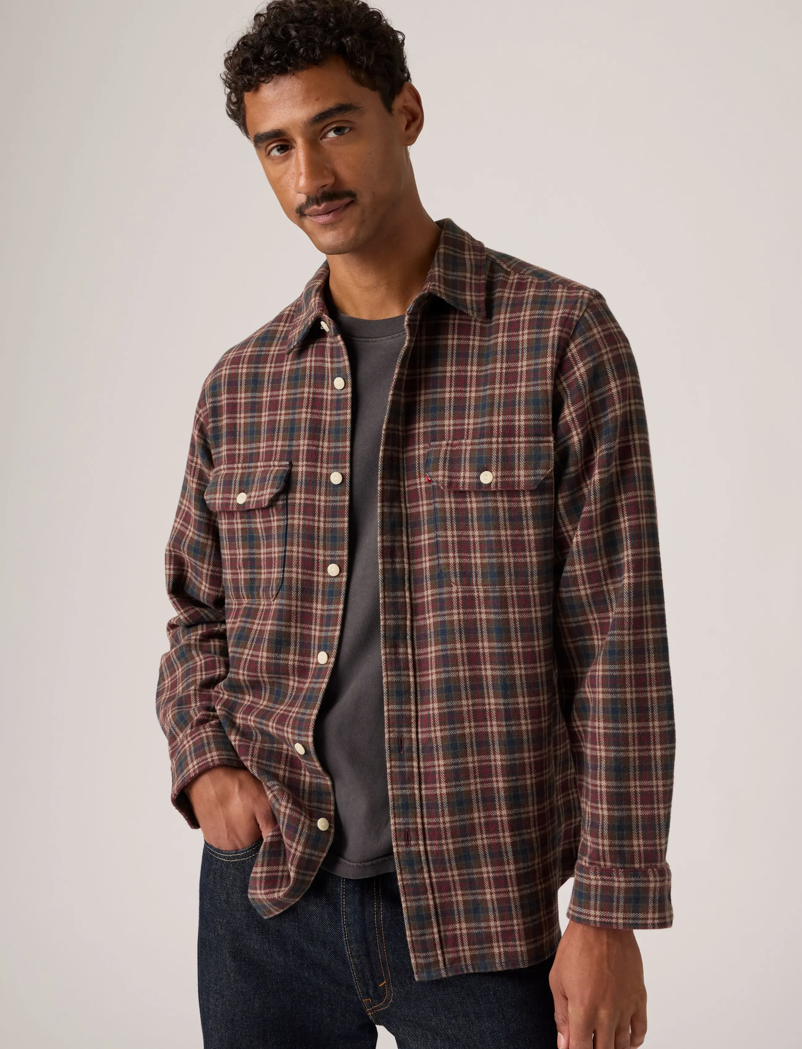 Levi's® JACKSON WORKER MIKKEL PLAID VI - Särgid - MULTI-COLOR / multi