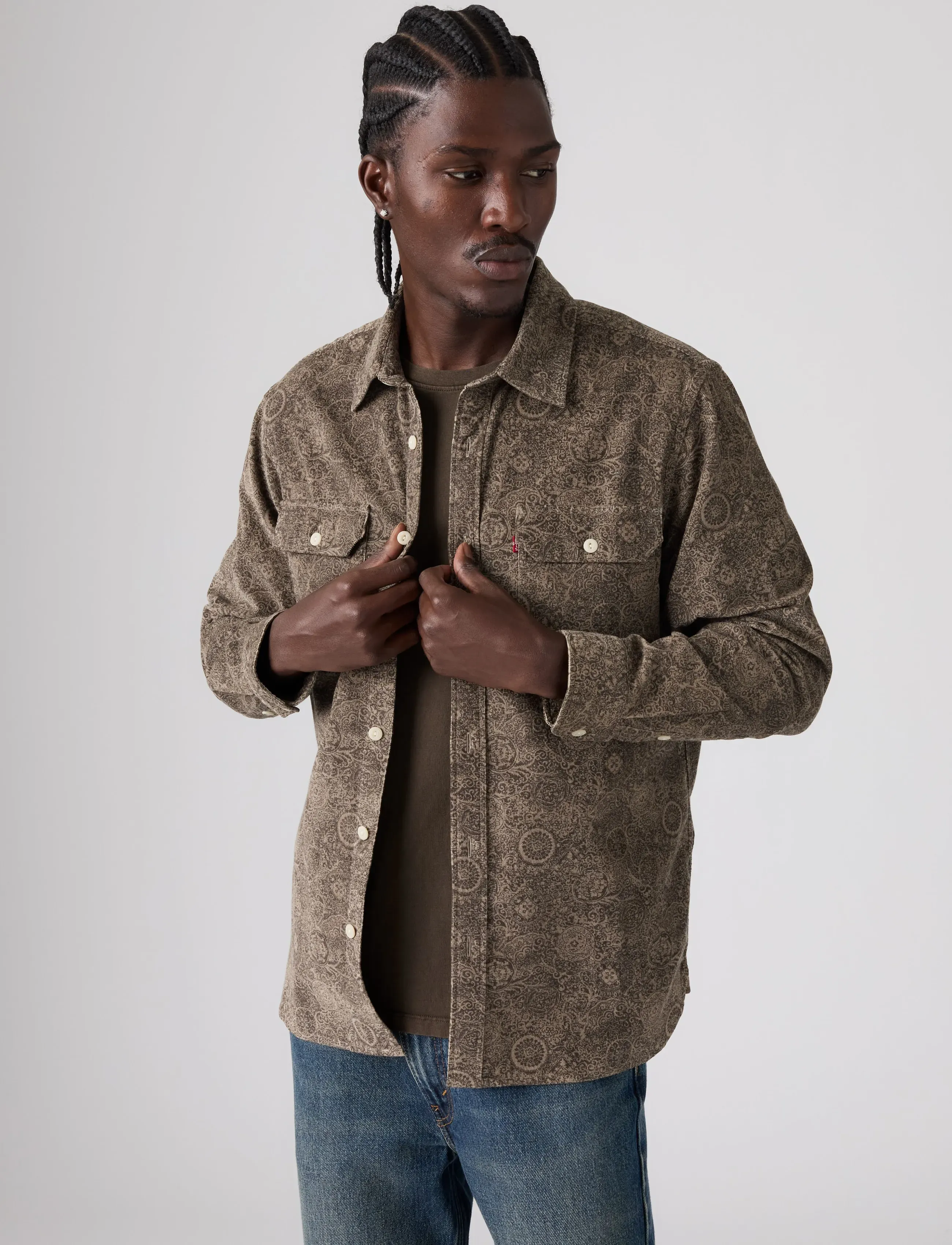 Levi's® JACKSON WORKER ROGELIO PRINT B - Hemden - BROWNS / brown