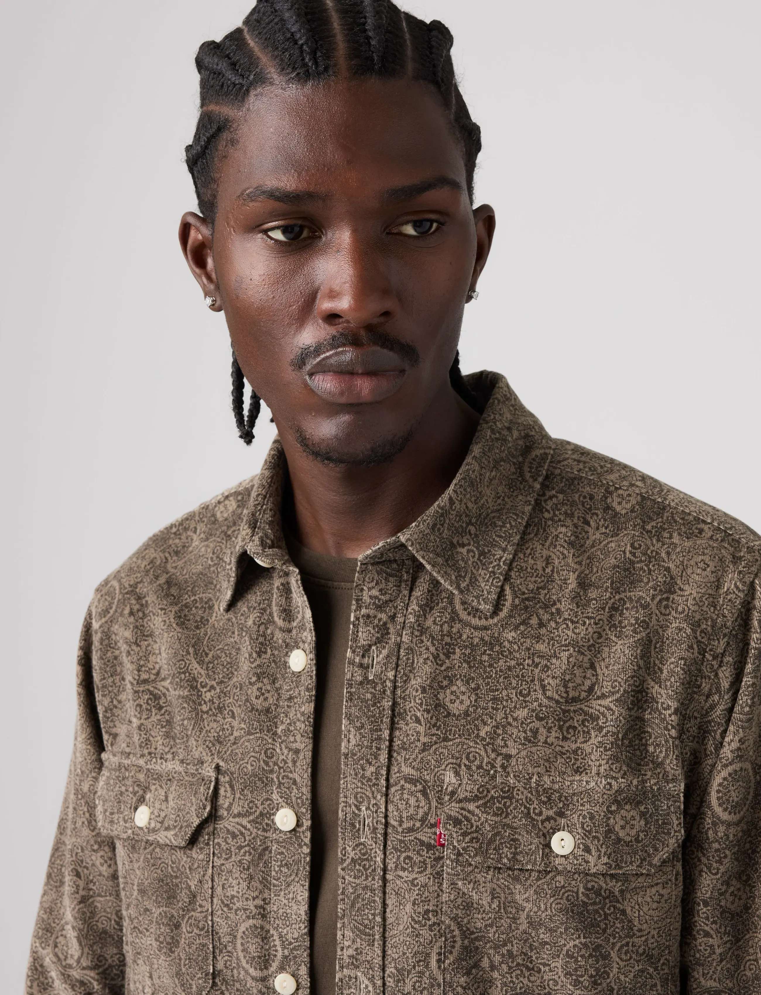 Levi's® - JACKSON WORKER ROGELIO PRINT B - gemusterte hemden - browns - 5