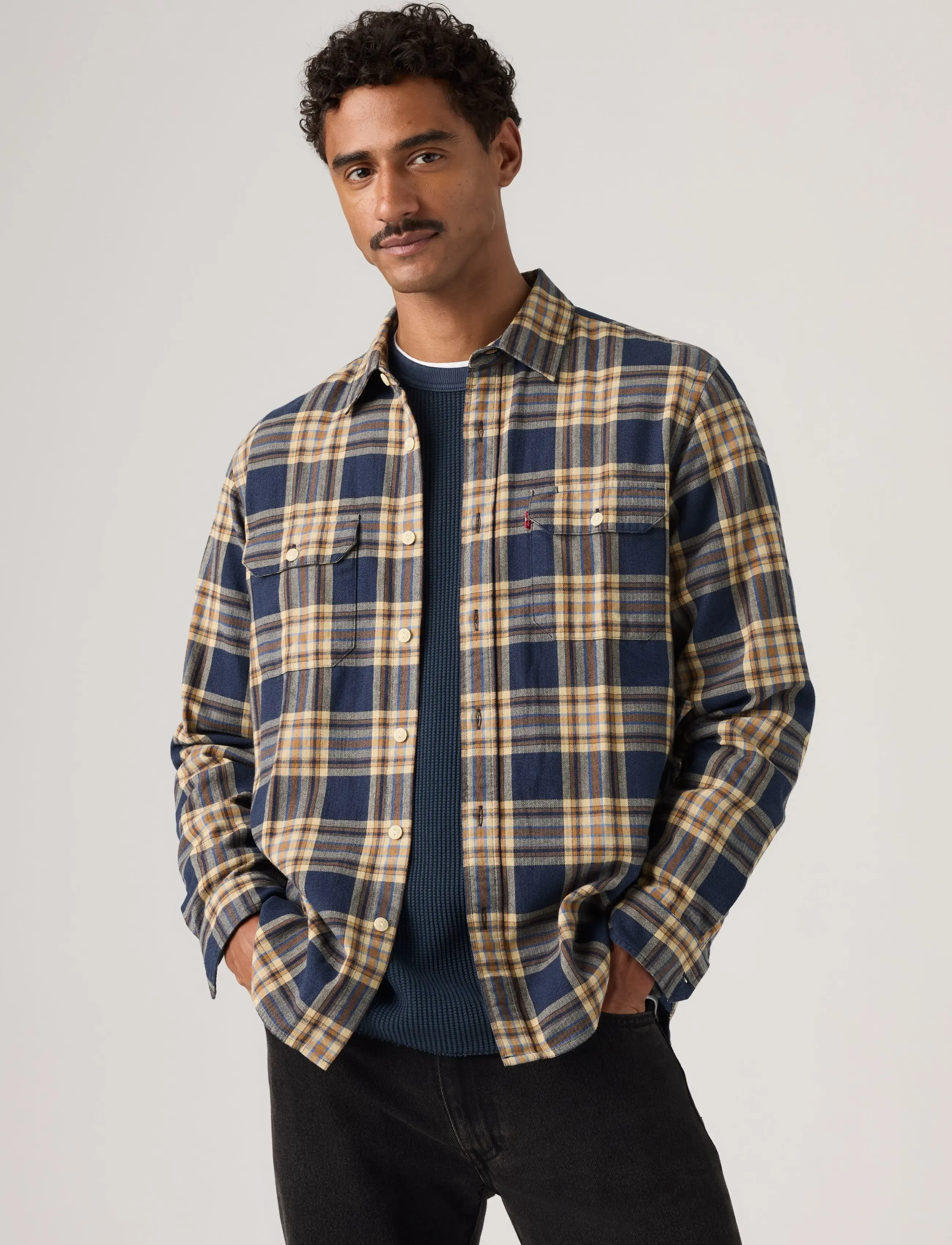 Levi's® JACKSON WORKER BRYN PLAID SARG - Hemden - MULTI-COLOR / navy